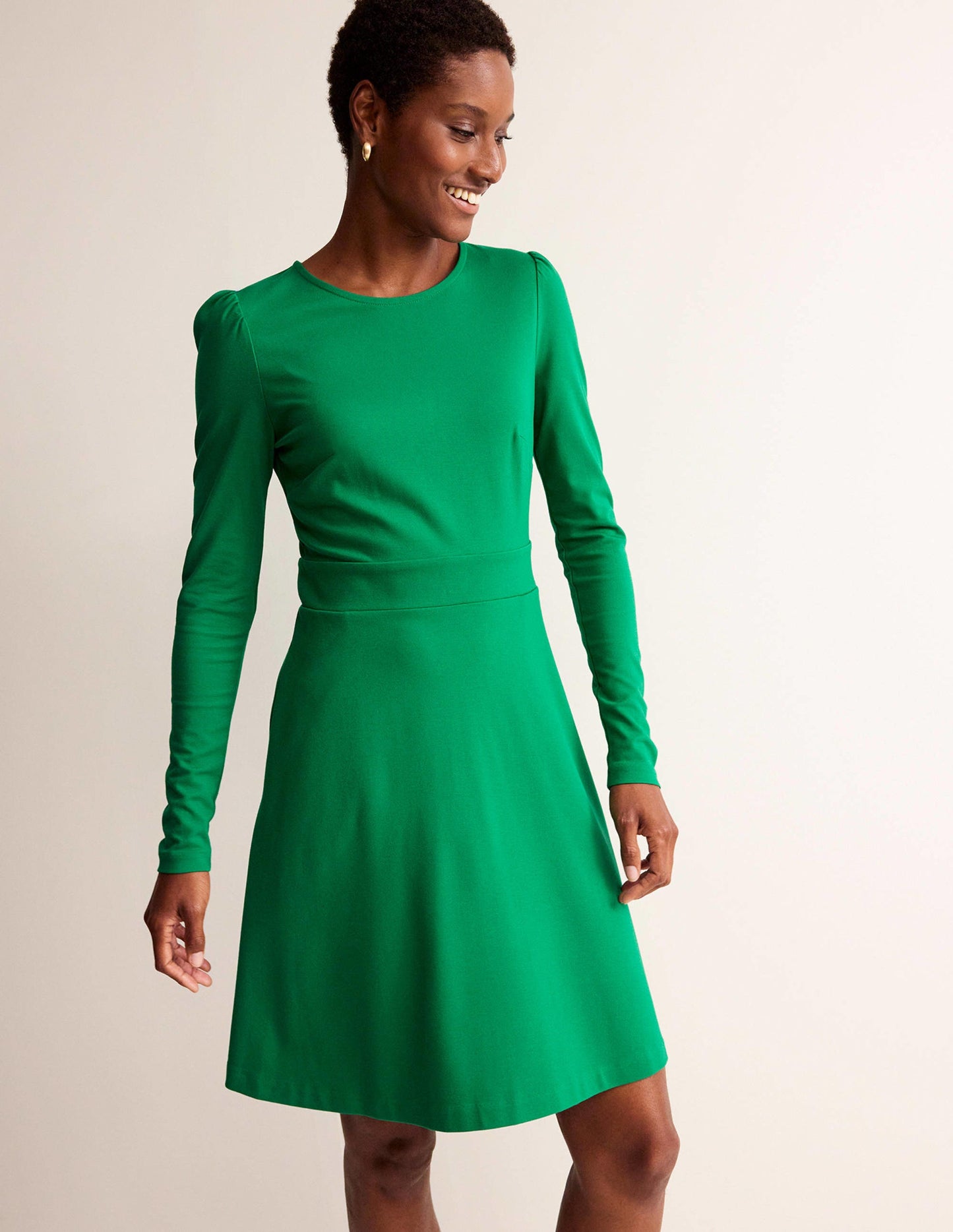 Sabrina Ponte-Kleid-Veridiangrün