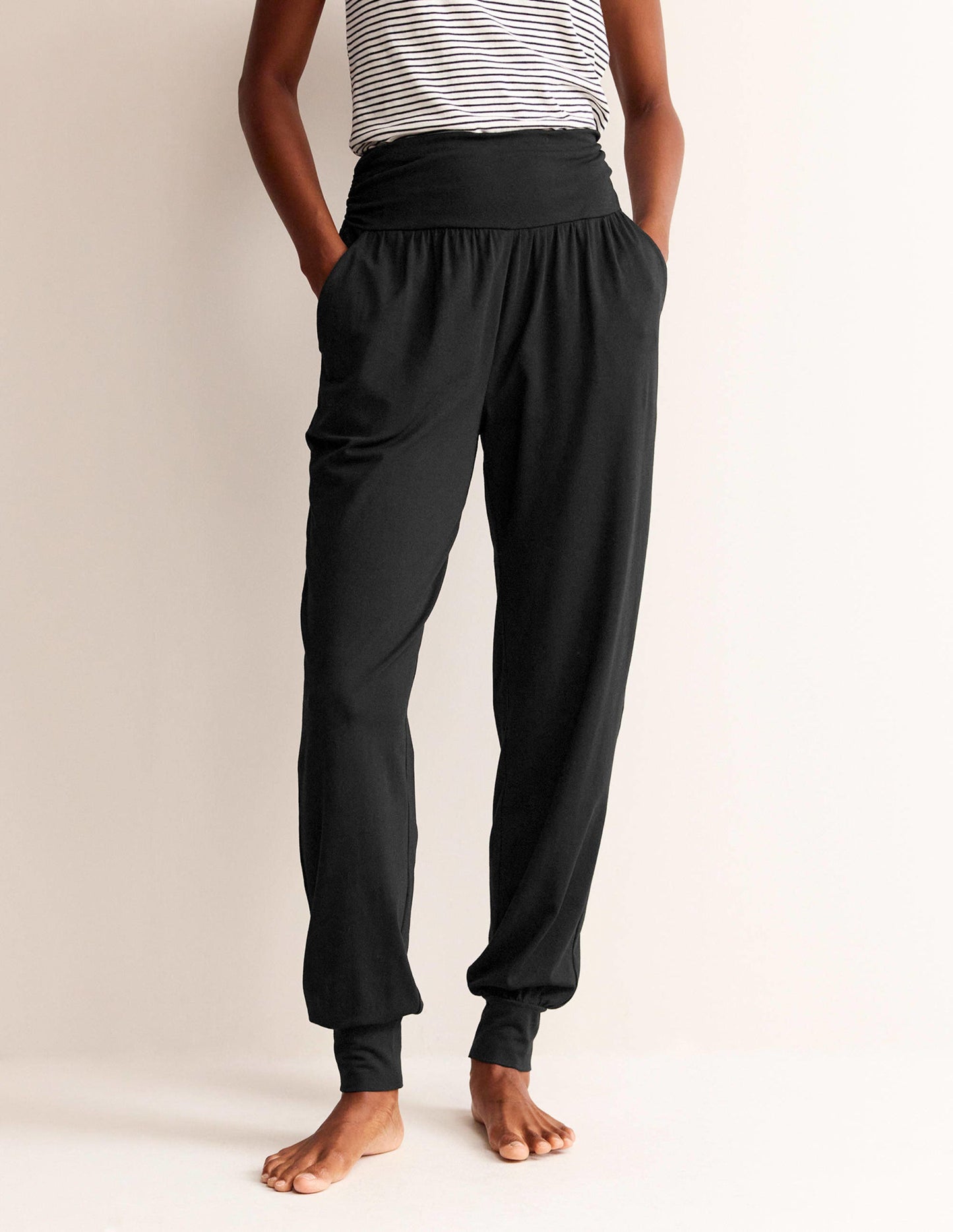 Hareem Jersey-Jogginghose-Schwarz