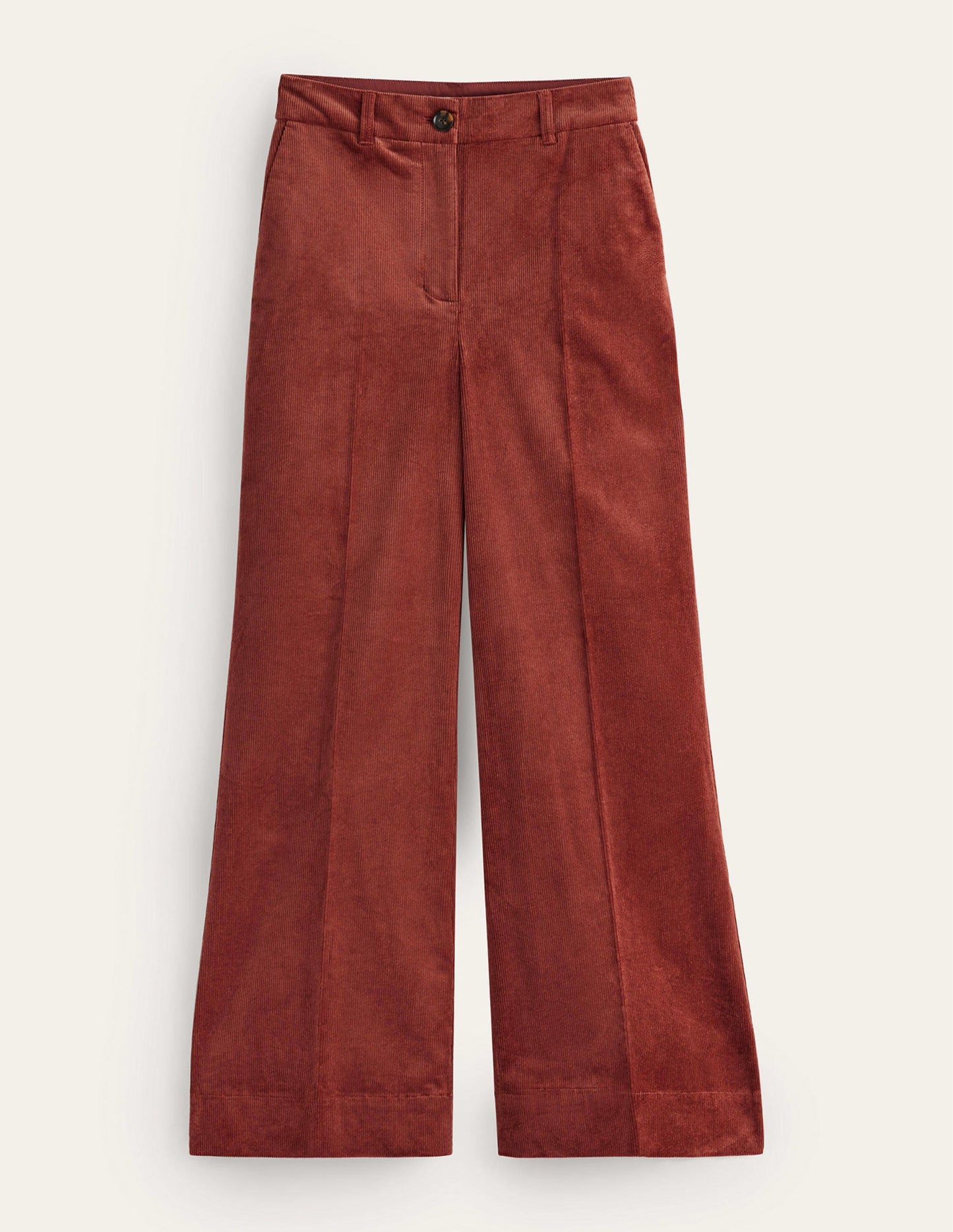 Cordhose mit weitem Bein-Roteiche
