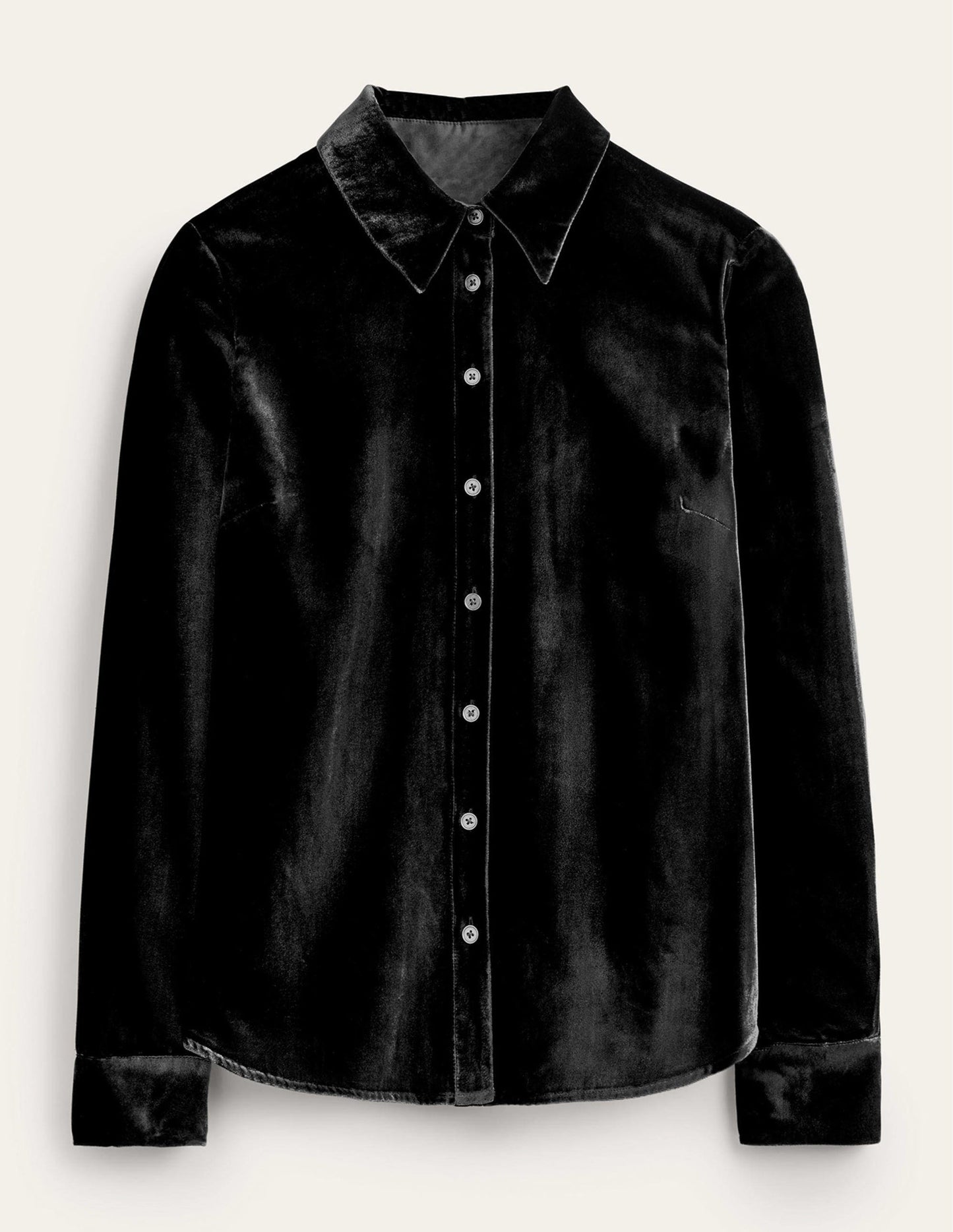 Chemise Sienna en velours-Noir