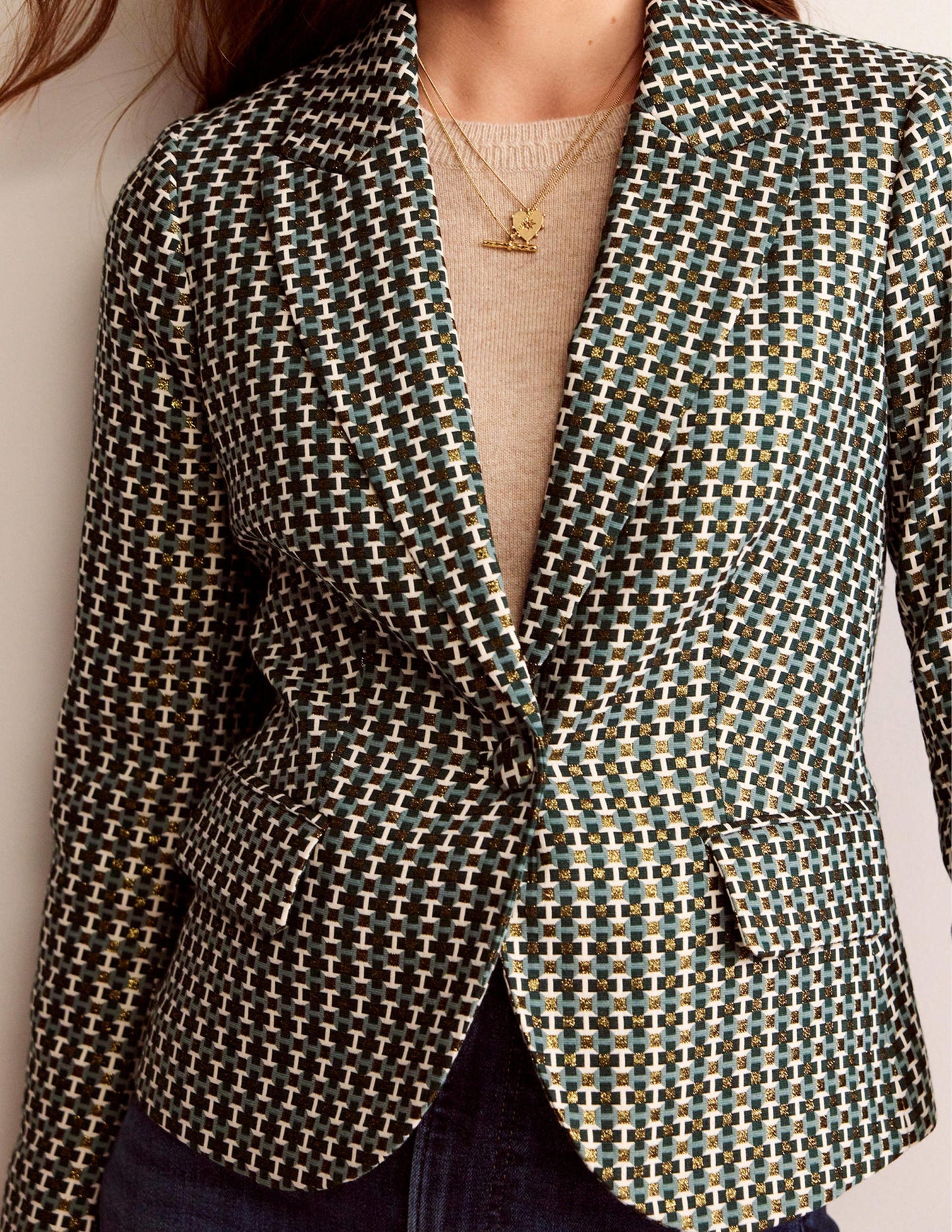 Le blazer Canonbury en jacquard-Jacquard