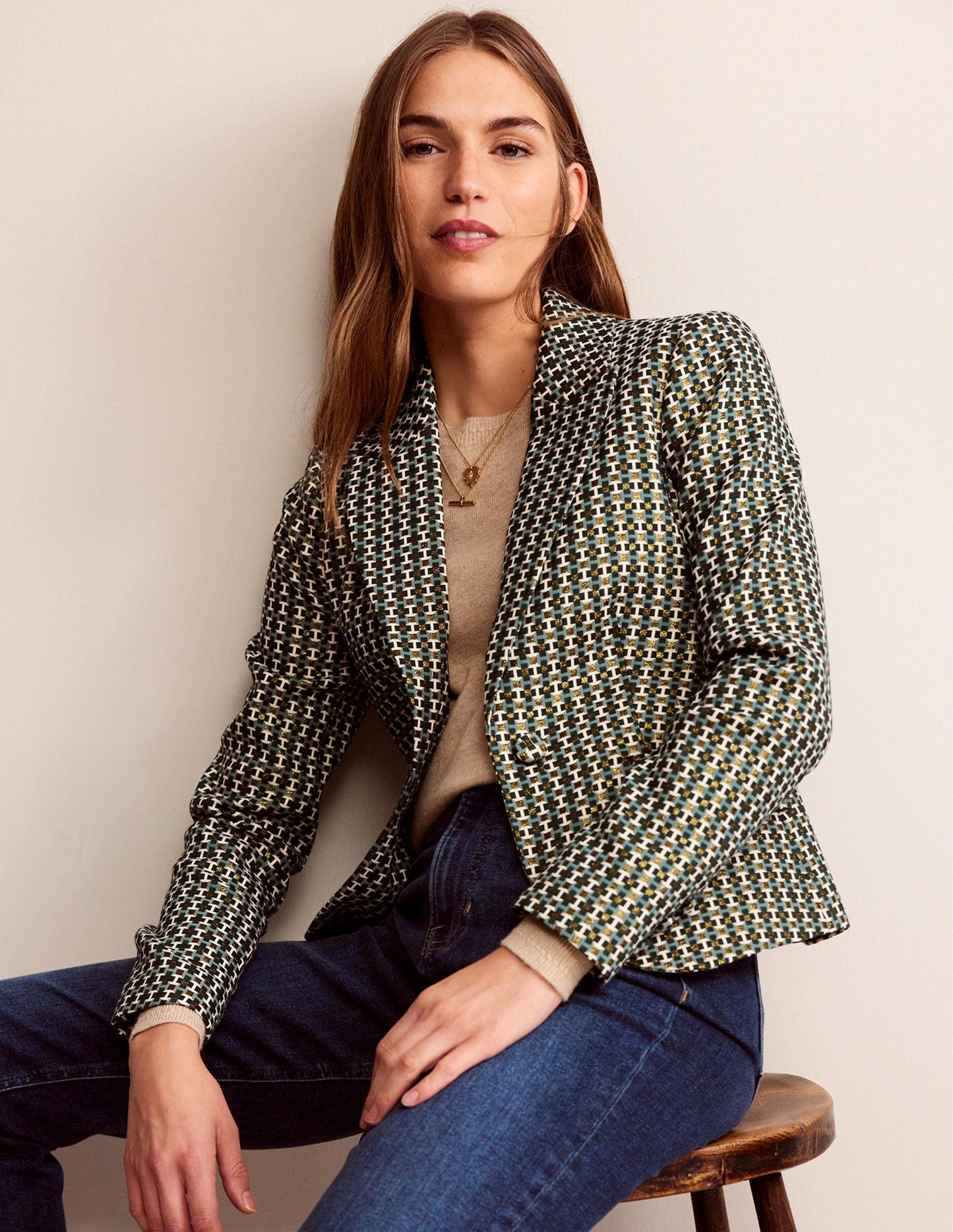 Le blazer Canonbury en jacquard-Jacquard