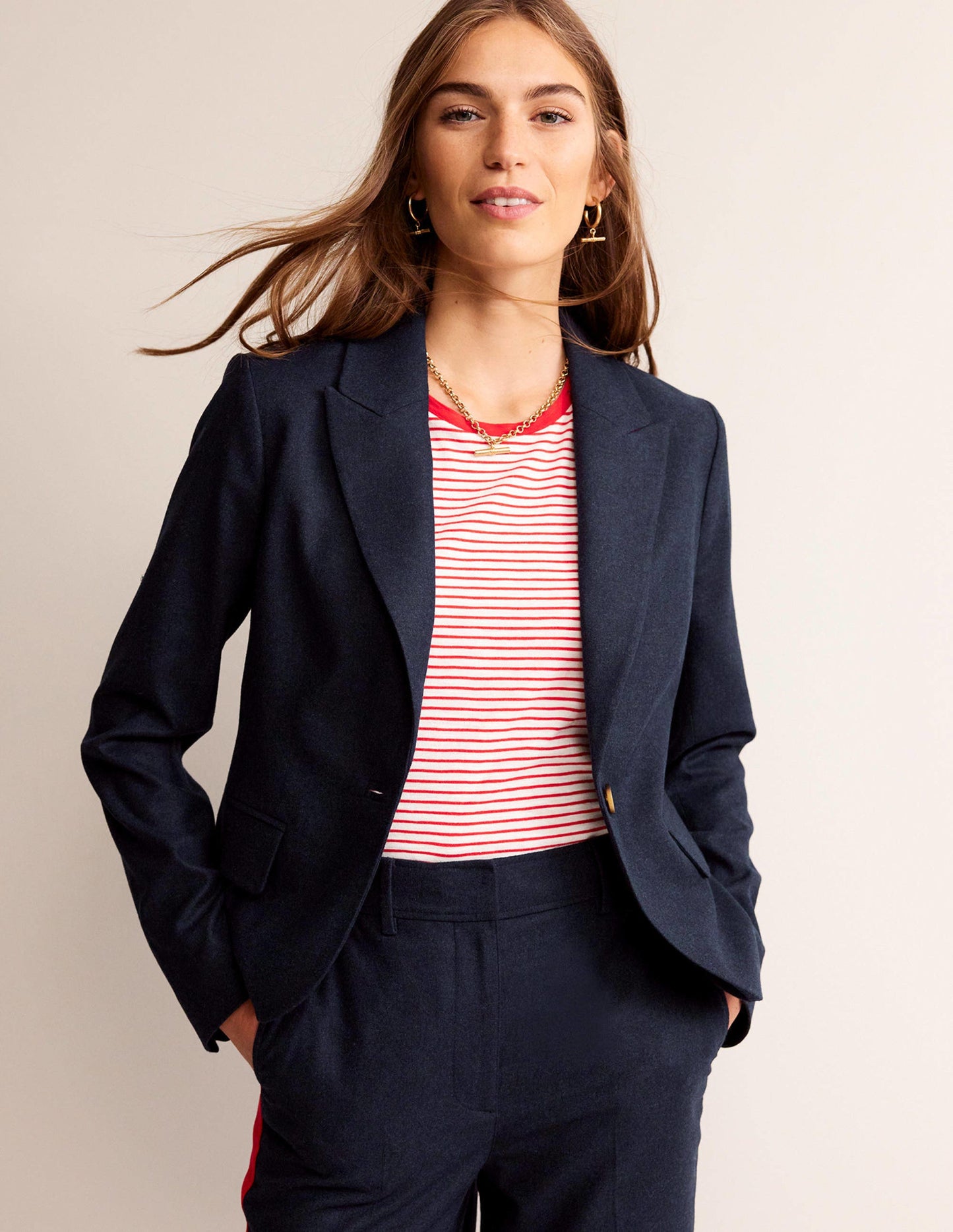 Der Canonbury Woll-Blazer-Marineblau