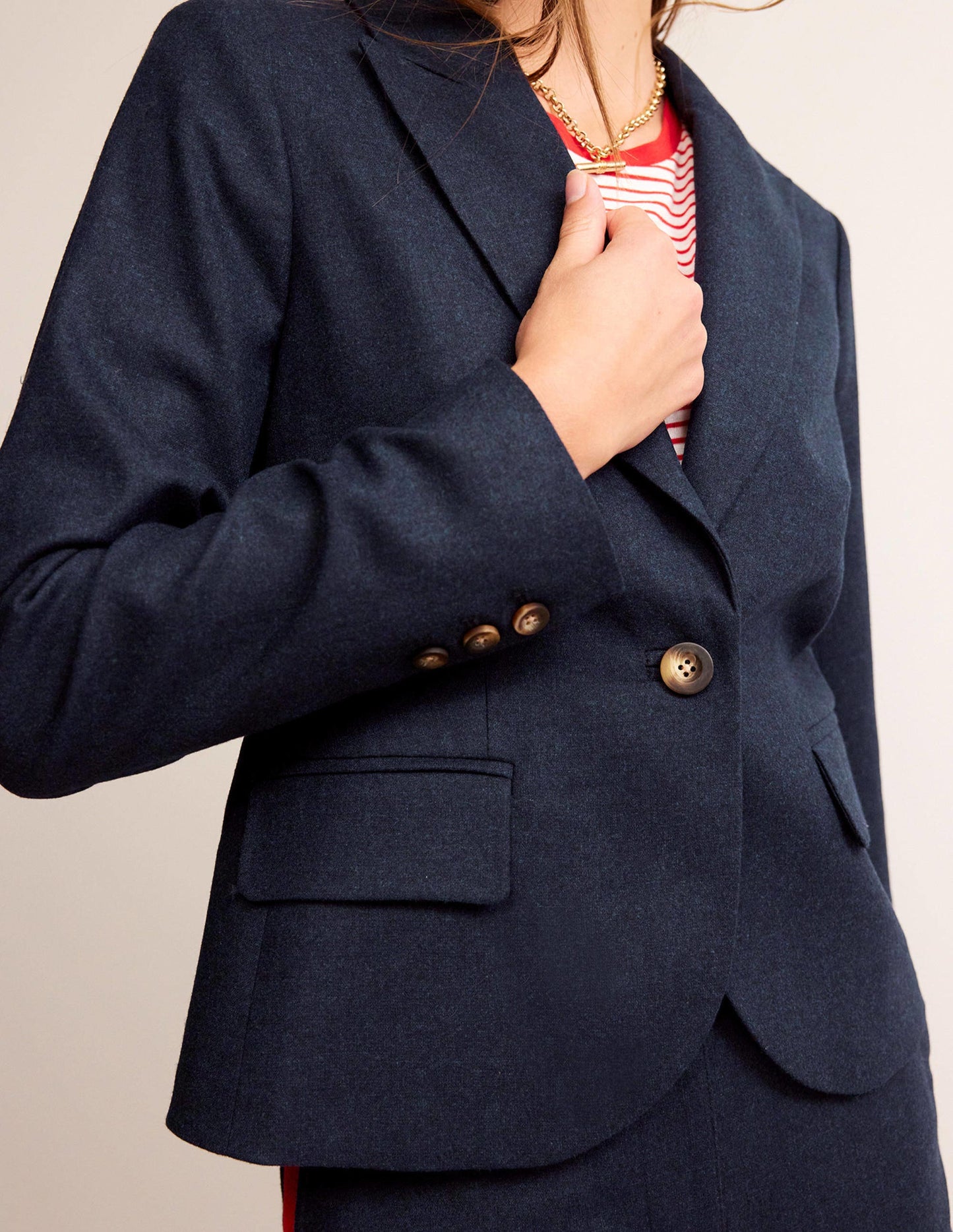 Der Canonbury Woll-Blazer-Marineblau