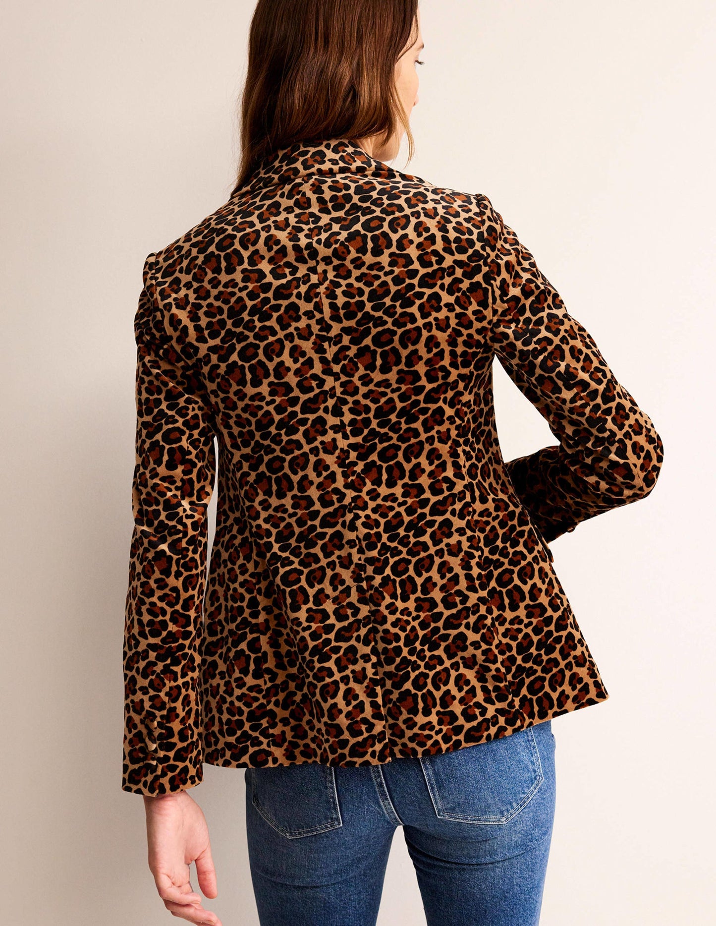 Der Marylebone Samtblazer-Leopard