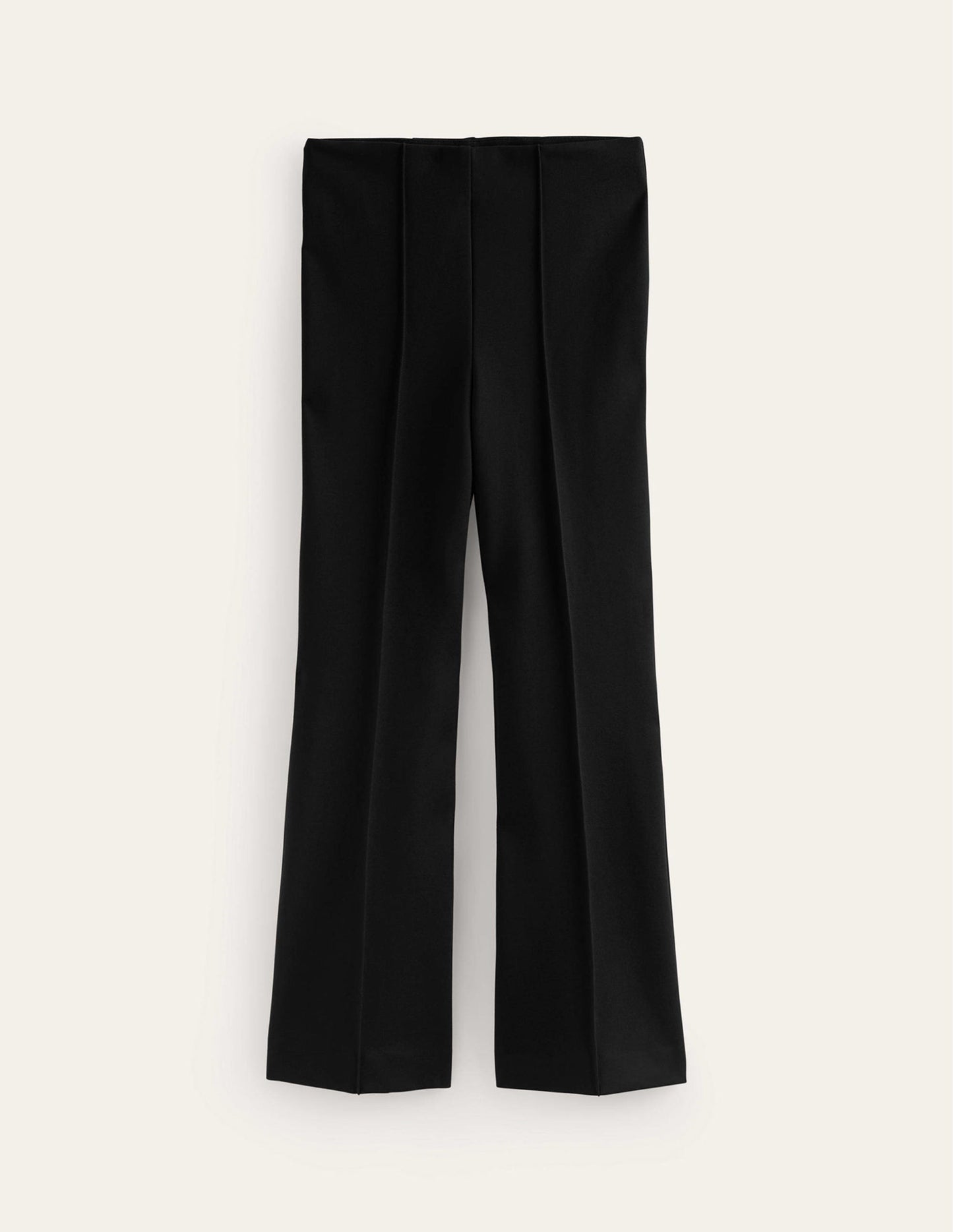 Ausgestellte Ponte-Hose zum Hineinschlüpfen-Schwarz