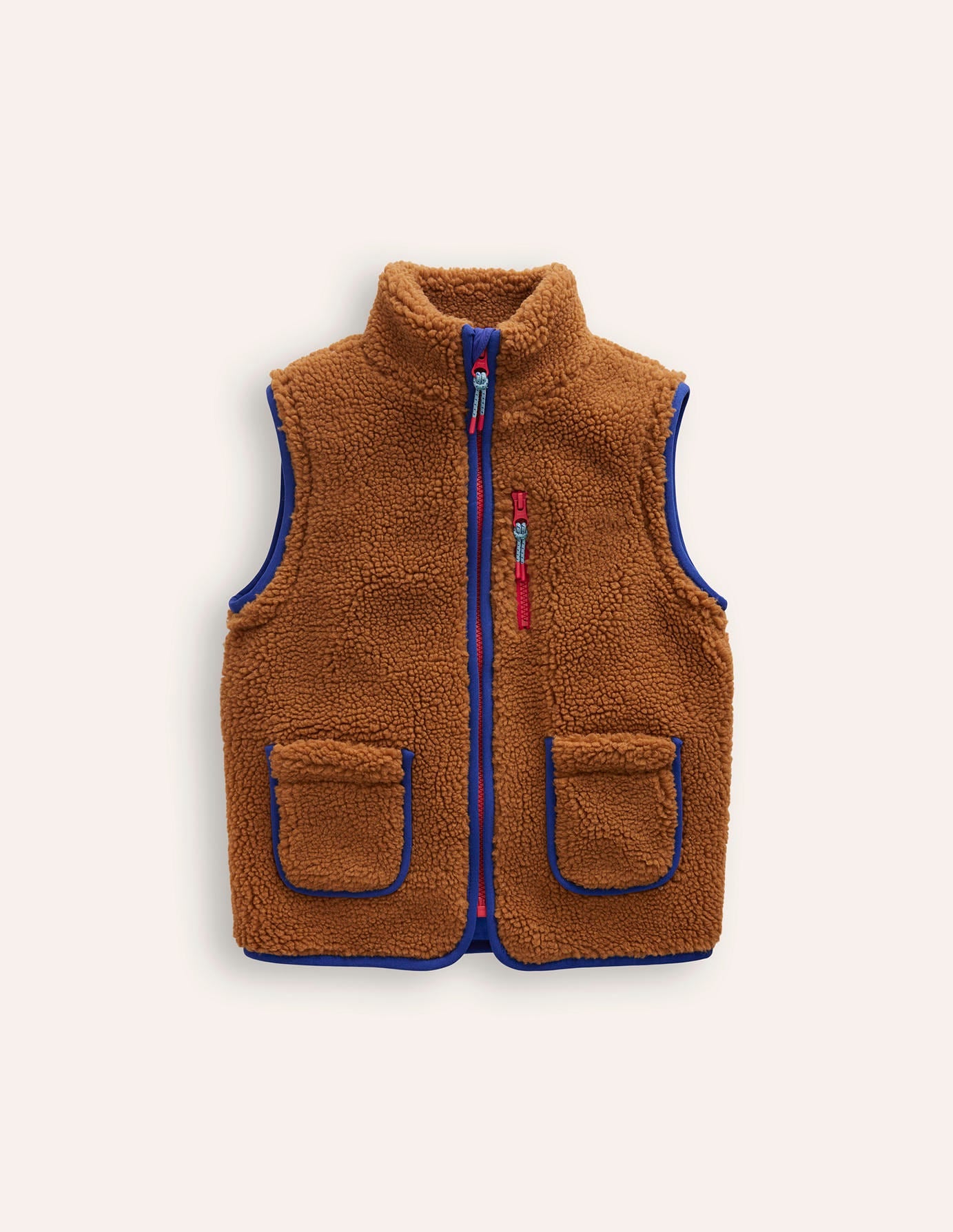 Veste 2-en-1 en borg-Borg marron caramel