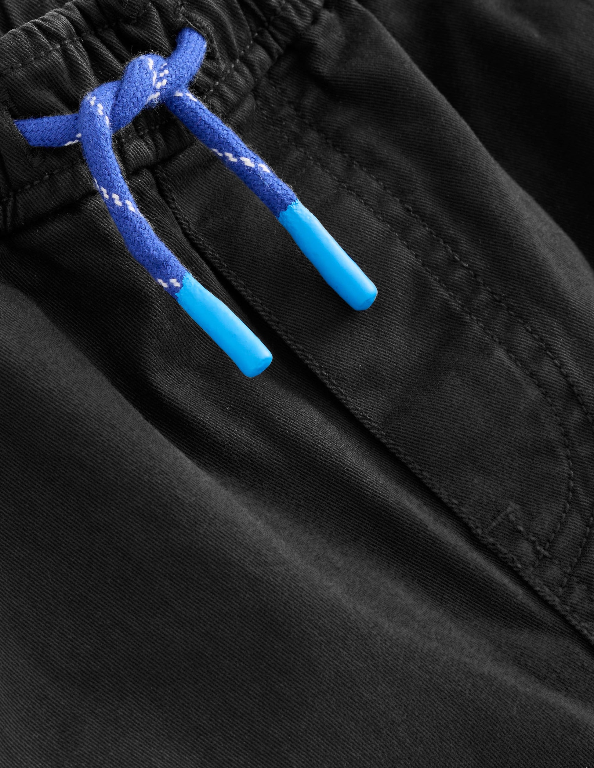 Schmal geschnittene Hose zum Hineinschlüpfen-Schwarz-3