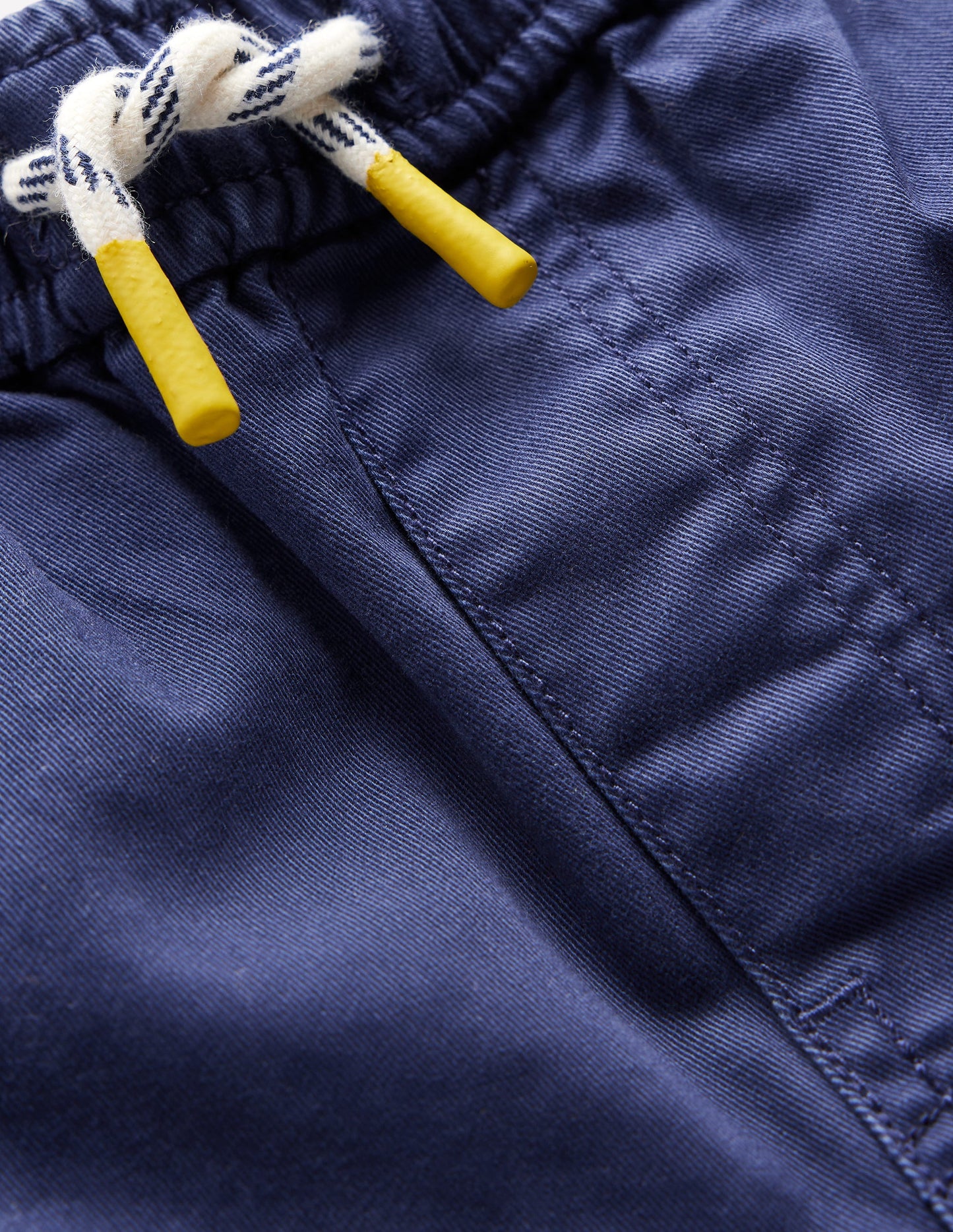 Schmal geschnittene Hose zum Hineinschlüpfen-Schuluniform-Marineblau Twill