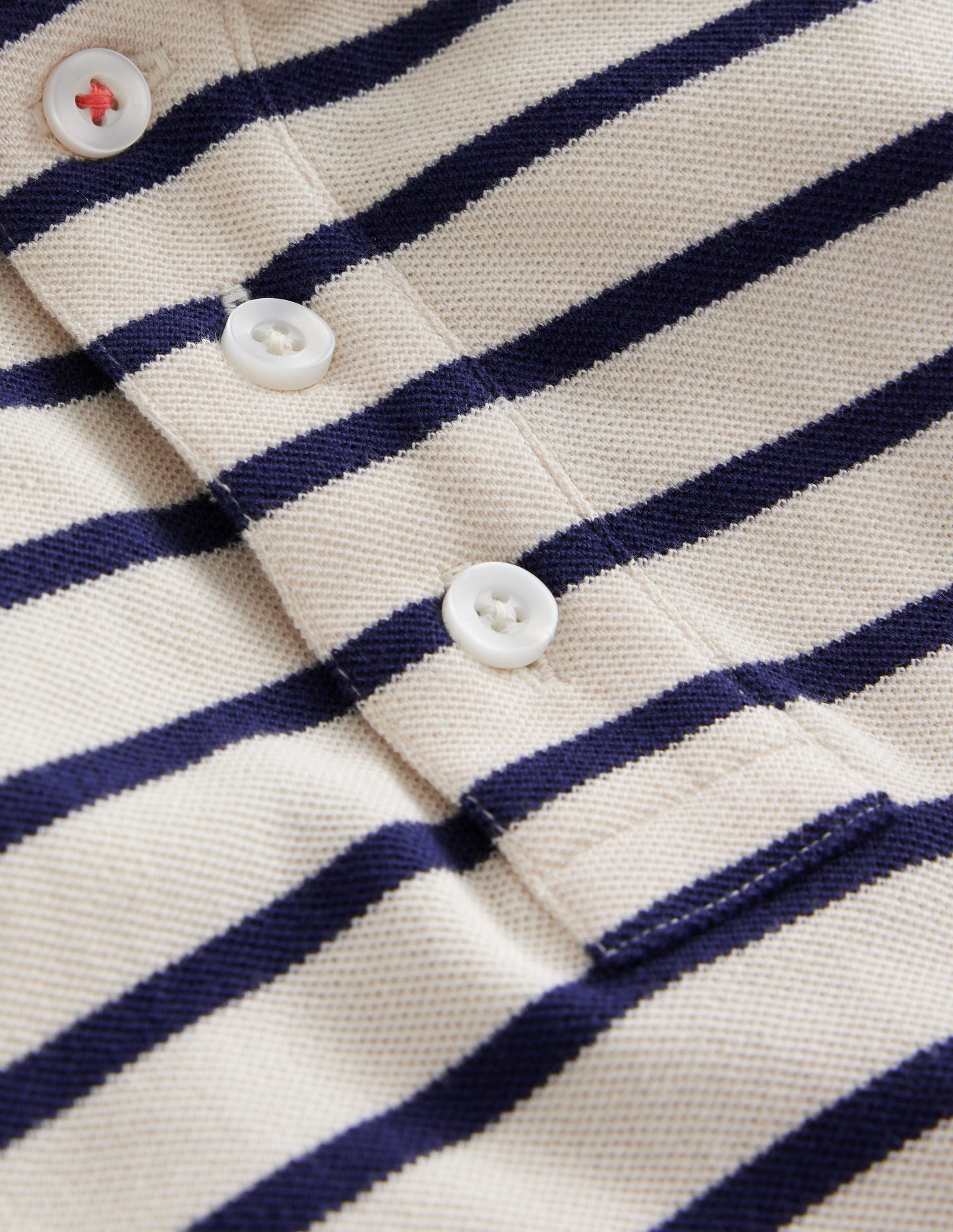 Polo en piqué-Bleu universitaire/écru