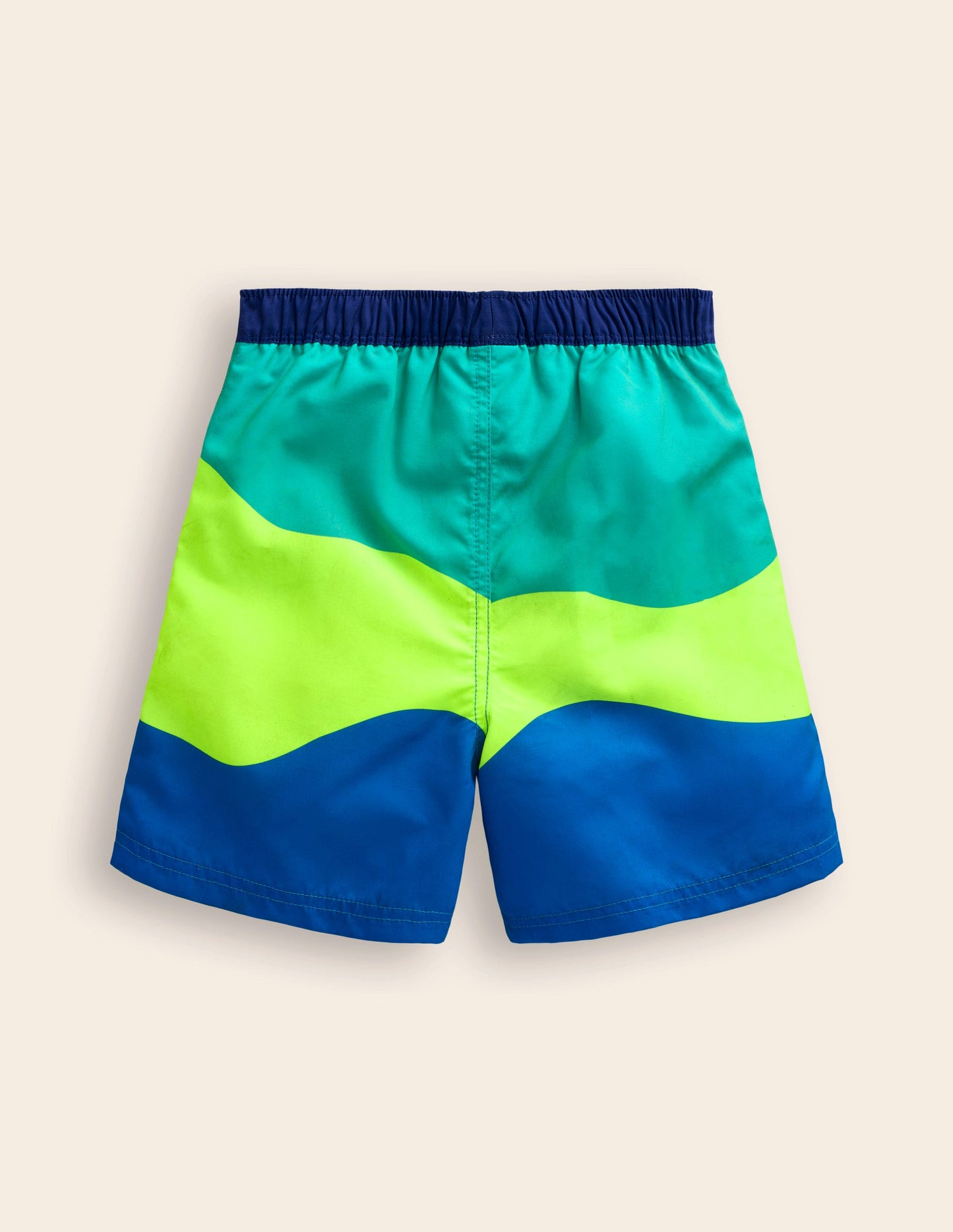 Badeshorts-Gelb Blockfarben
