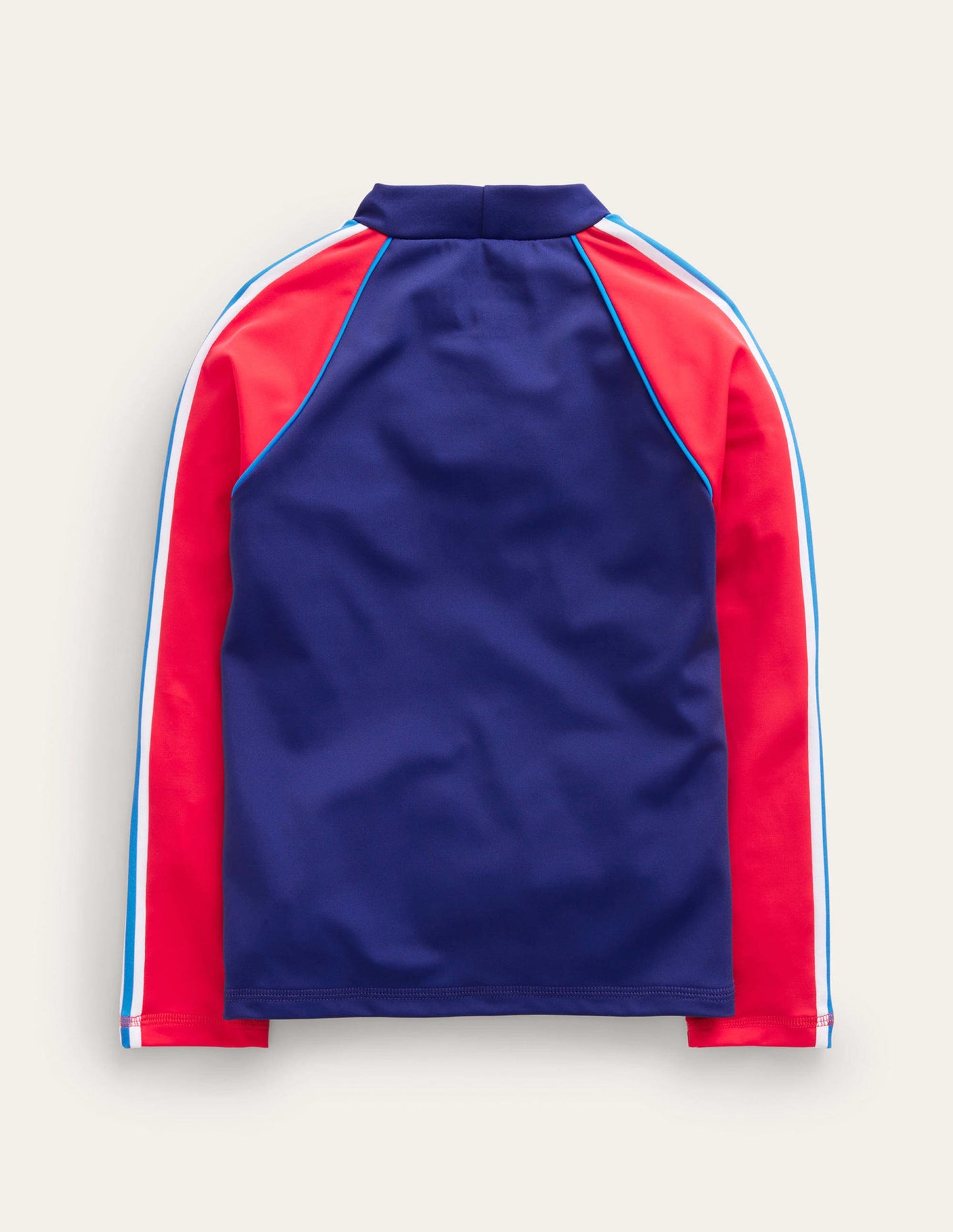Haut de plage-Mohnblumenrot und Schuluniform Marineblau