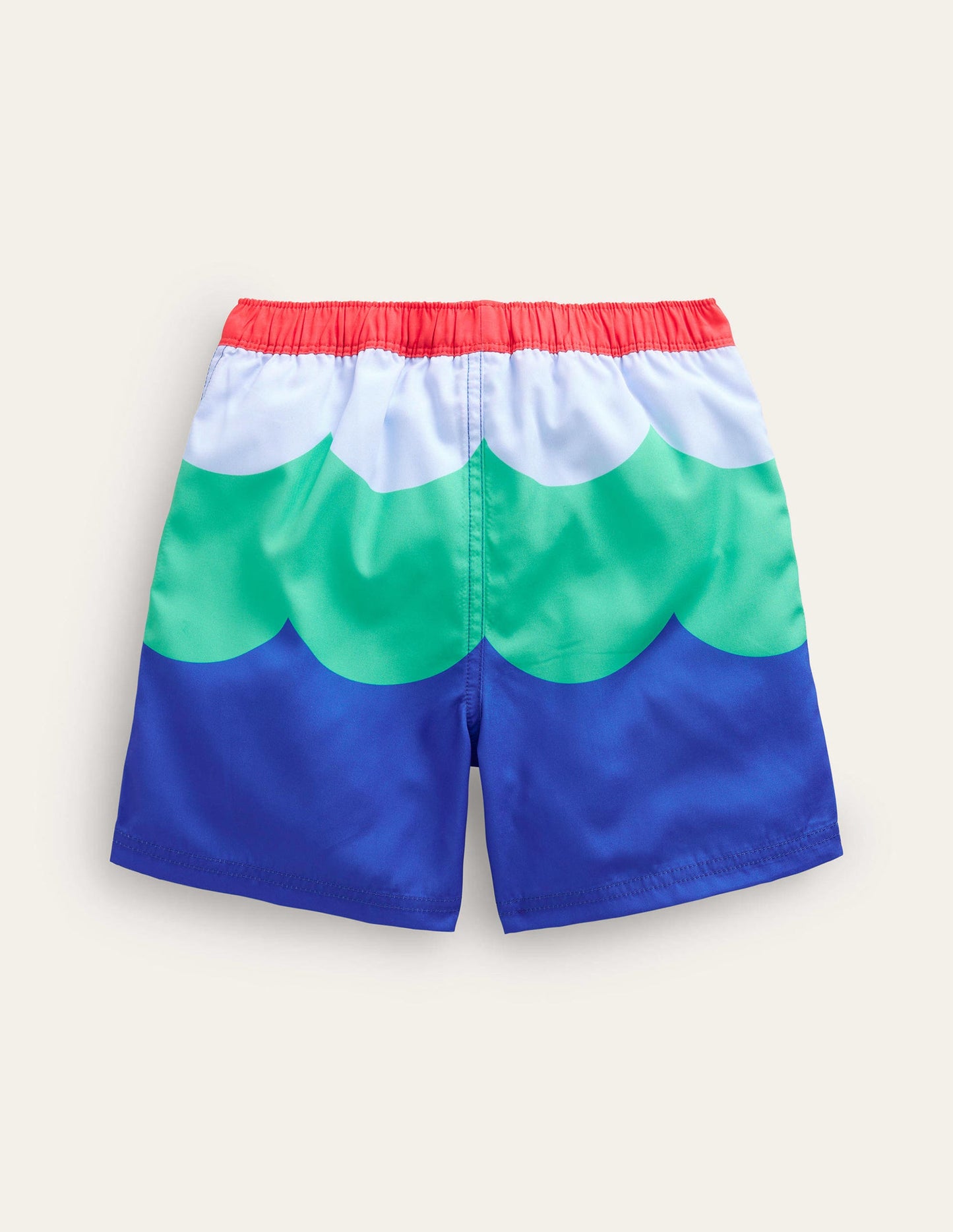 Badeshorts-Eiswürfel Blau Welle
