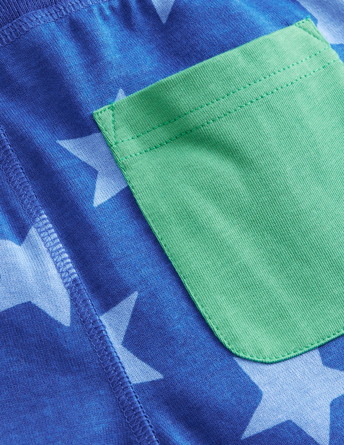 Baggyshorts aus Jersey-Saphirblau Stern