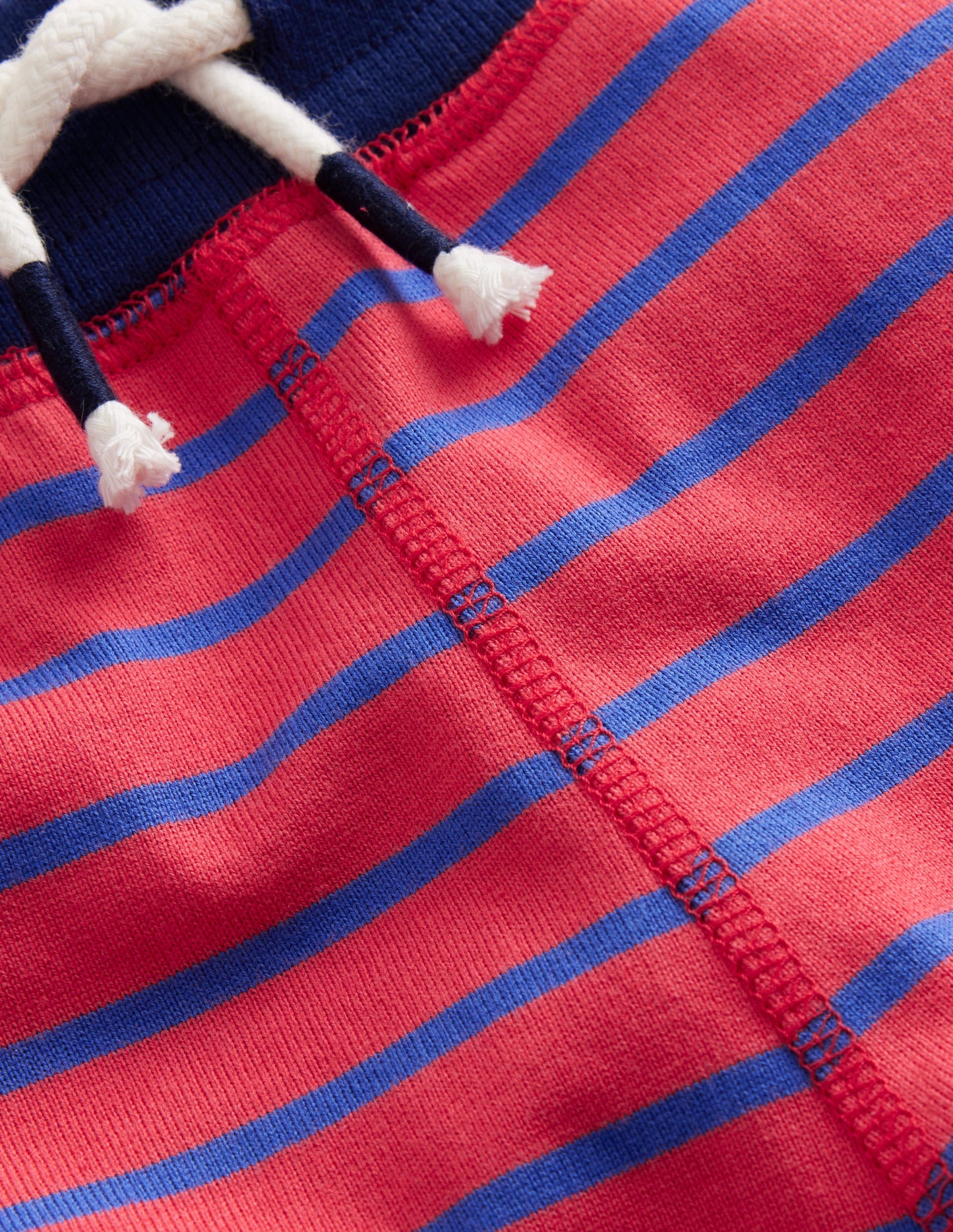 Baggyshorts aus Jersey-Marmeladenrot/Blaureiher