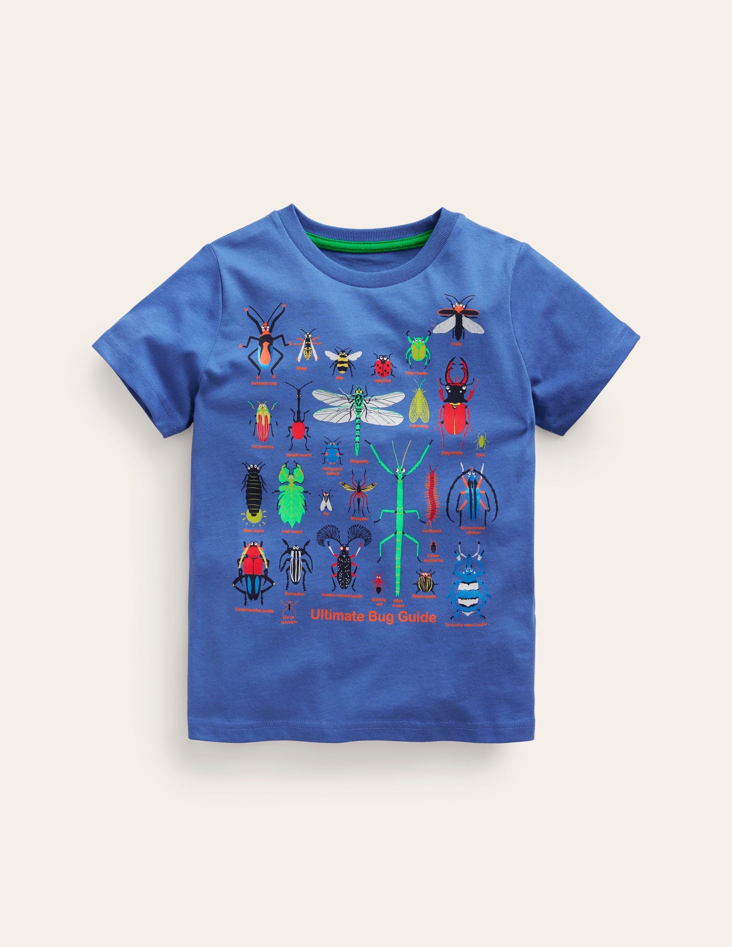 T-Shirt mit Insekten-Druck-Marineblau Insekten