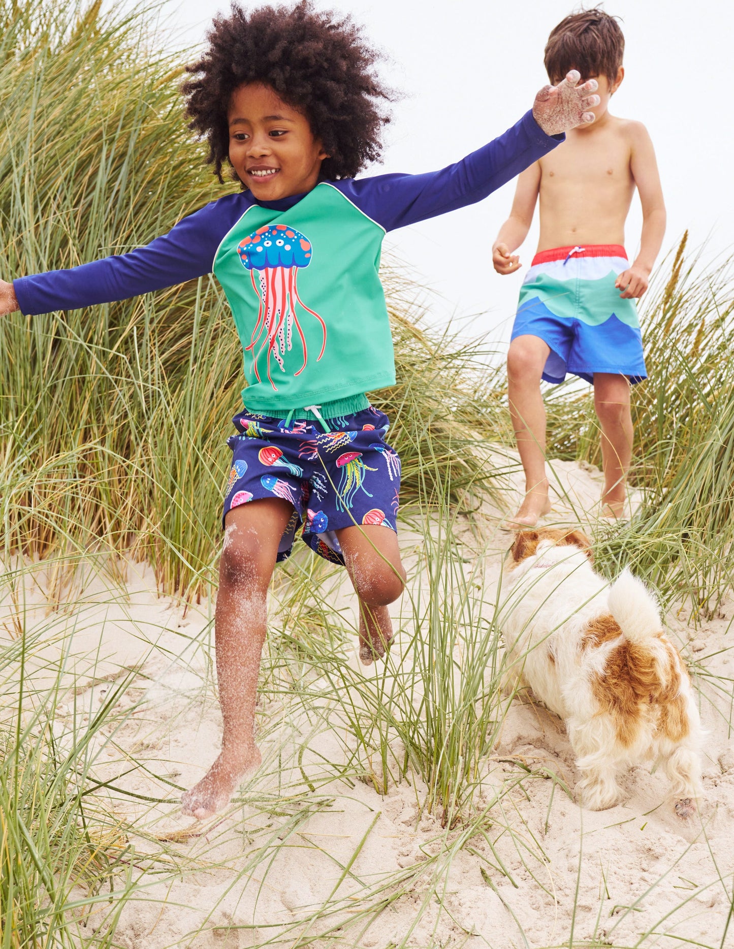 Rash Top mit Logo-Ming-Grün Qualle