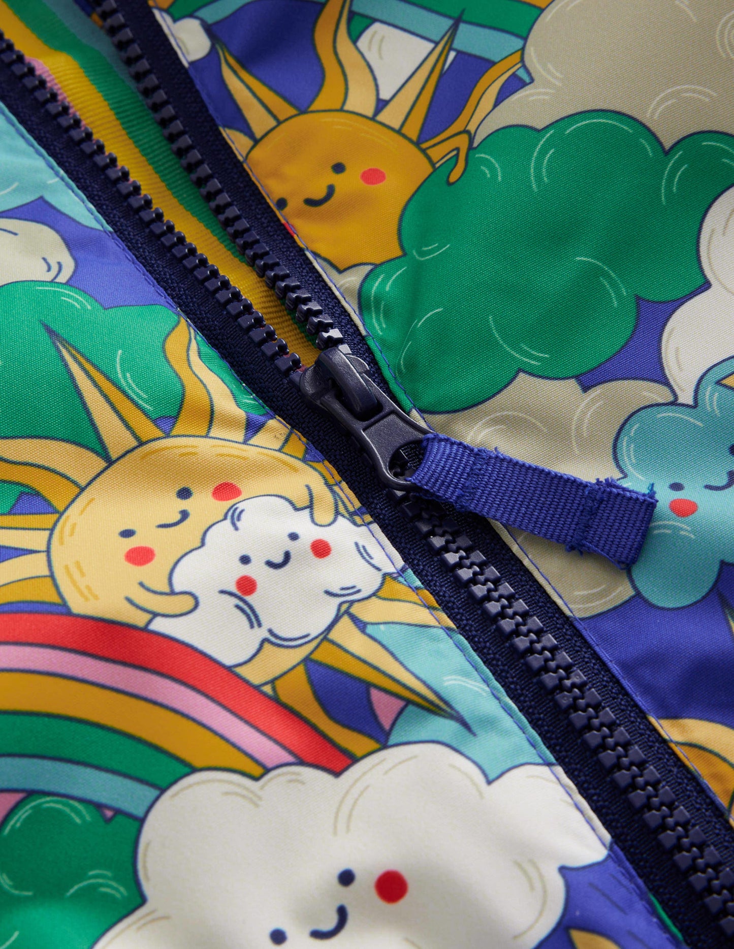 Anorak mit Jersey-Futter-Blaureiher Mega-Wetter