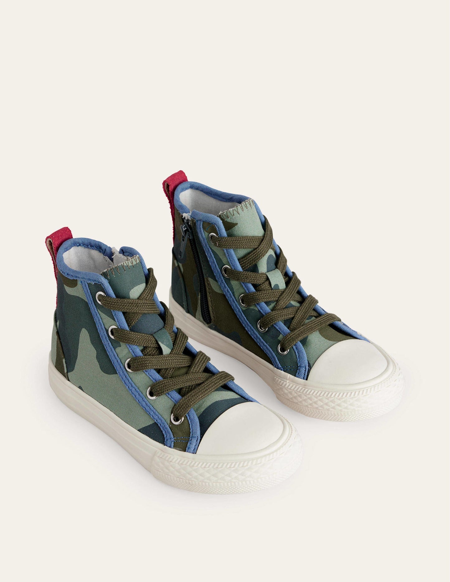 Hochgeschnittene Canvas-Sneaker-Camouflage