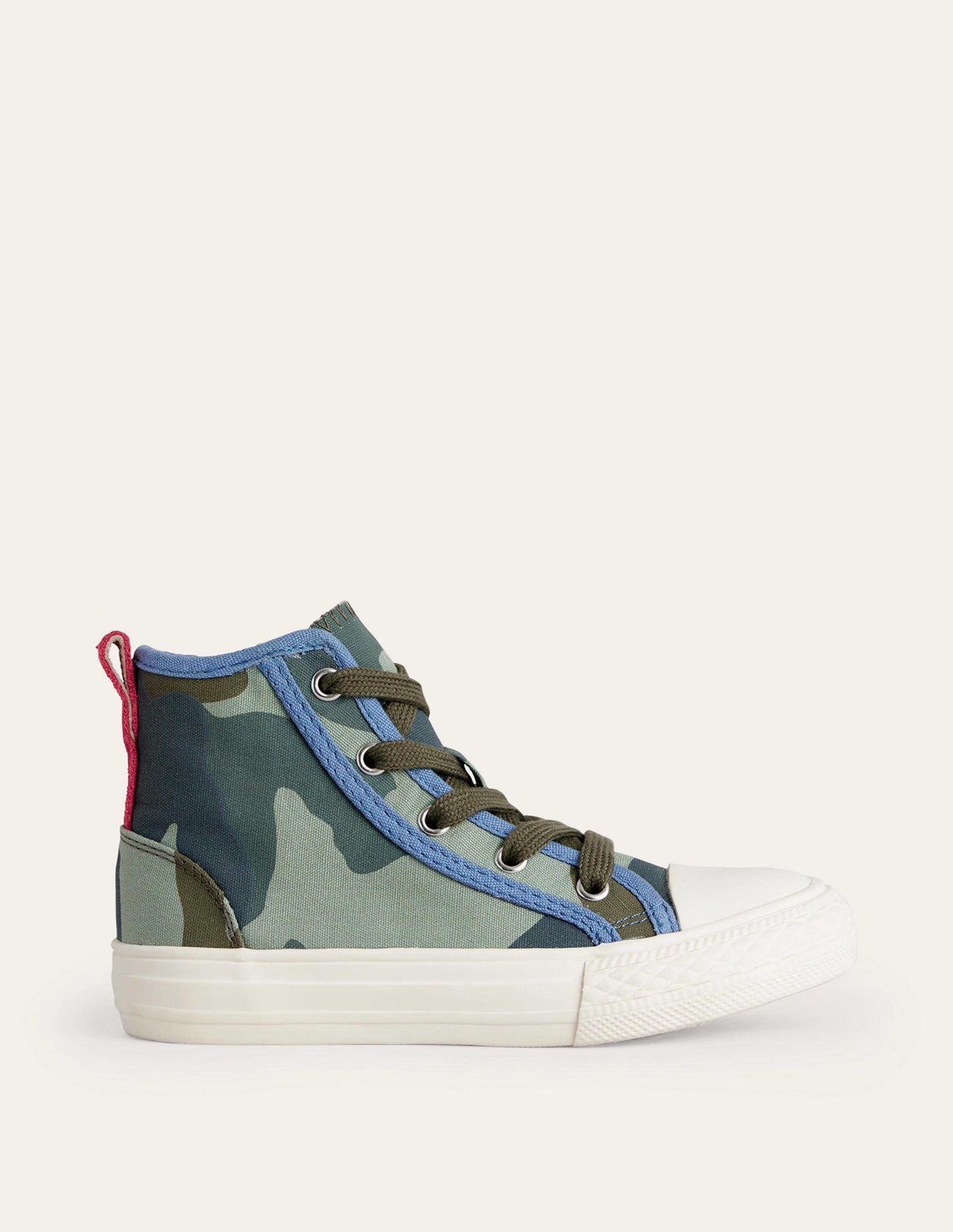 Hochgeschnittene Canvas-Sneaker-Camouflage