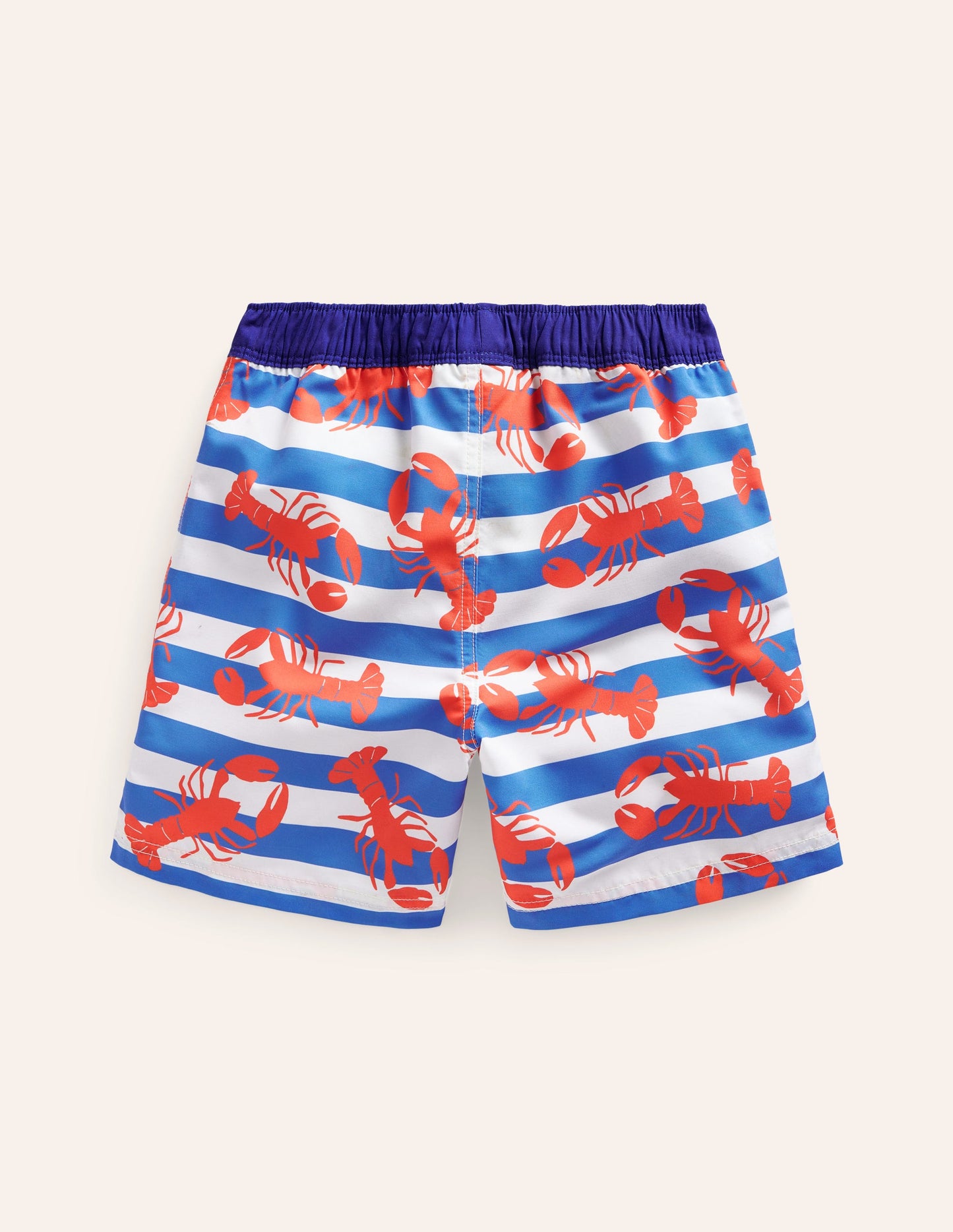 Swim Shorts-Jam Red Lobster Stripe