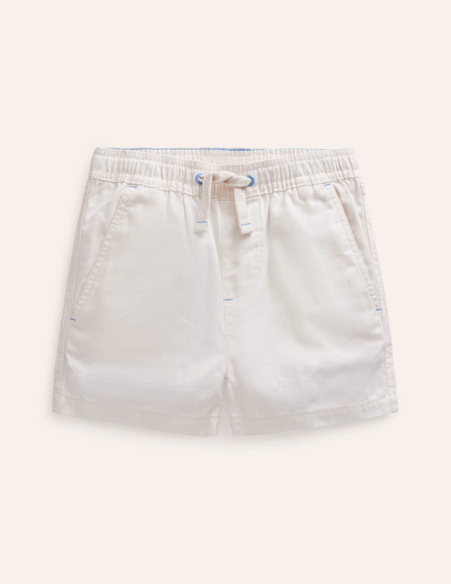 Short à enfiler-Blanc