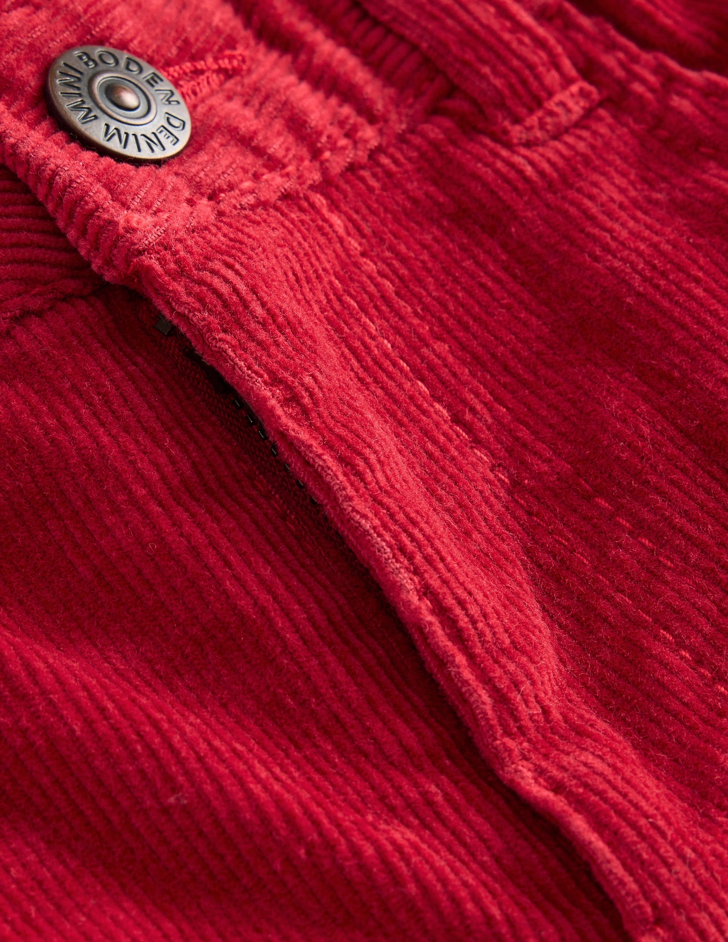 Pantalon intemporel en velours côtelé-Rockabilly rouge