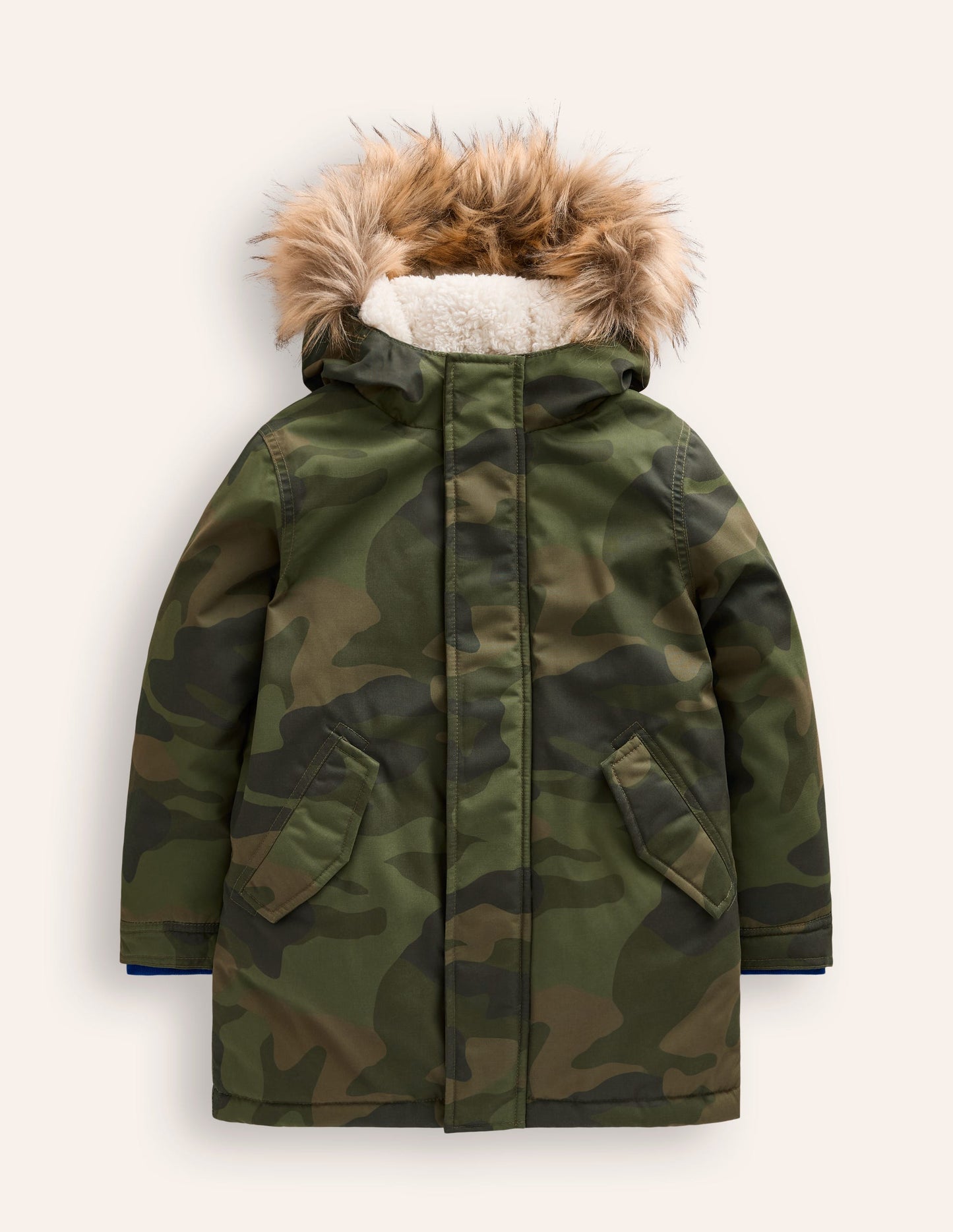 Authentischer wasserdichter Parka-Tonal Grünes Tarnmuster