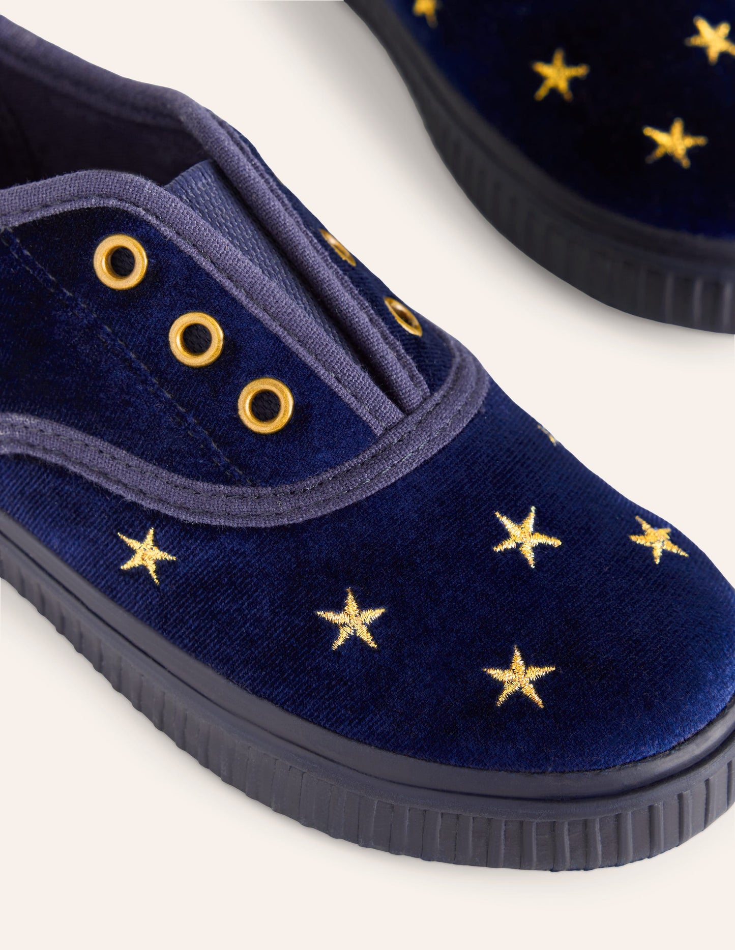 Samtschuhe zum Hineinschlüpfen-Anemone