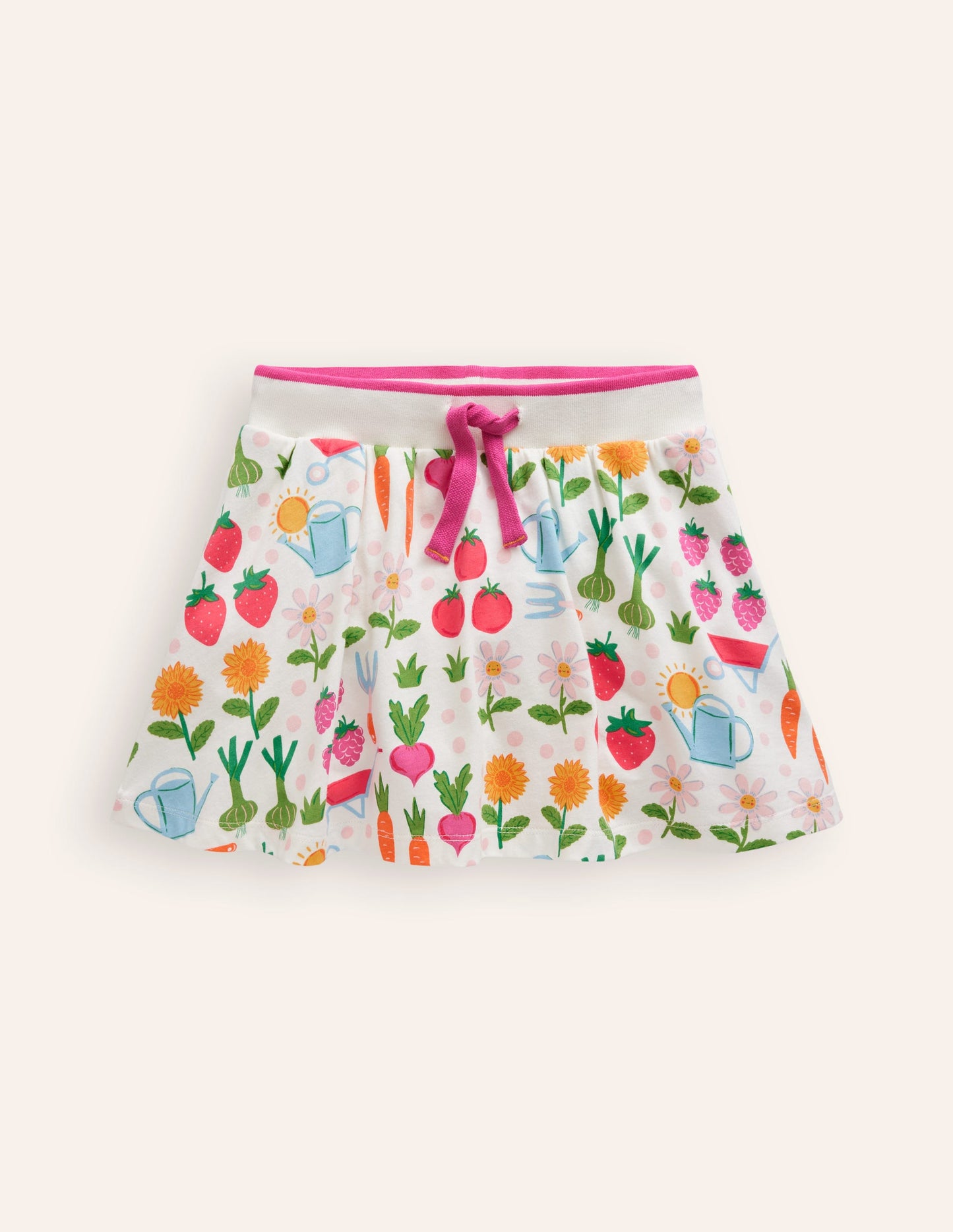 Jupe-short imprimée en jersey-Motif Grow Your Own multi