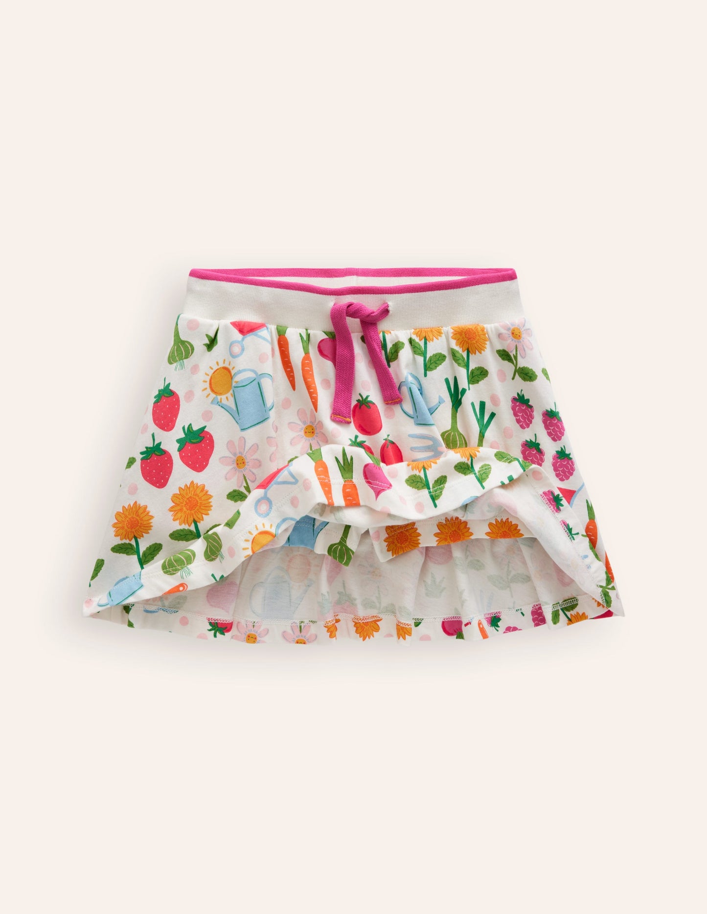 Jupe-short imprimée en jersey-Motif Grow Your Own multi
