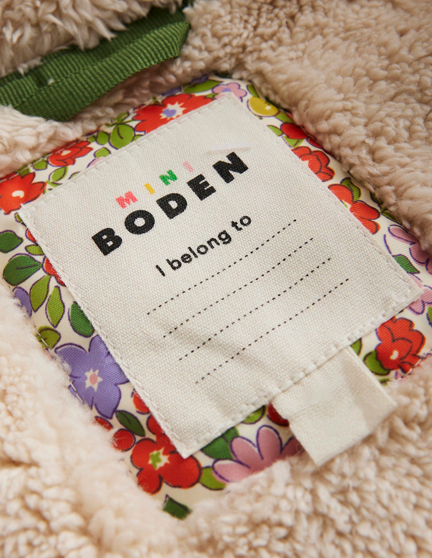 Anorak mit Sherpa-Futter-Aster Violett Blumenbeet