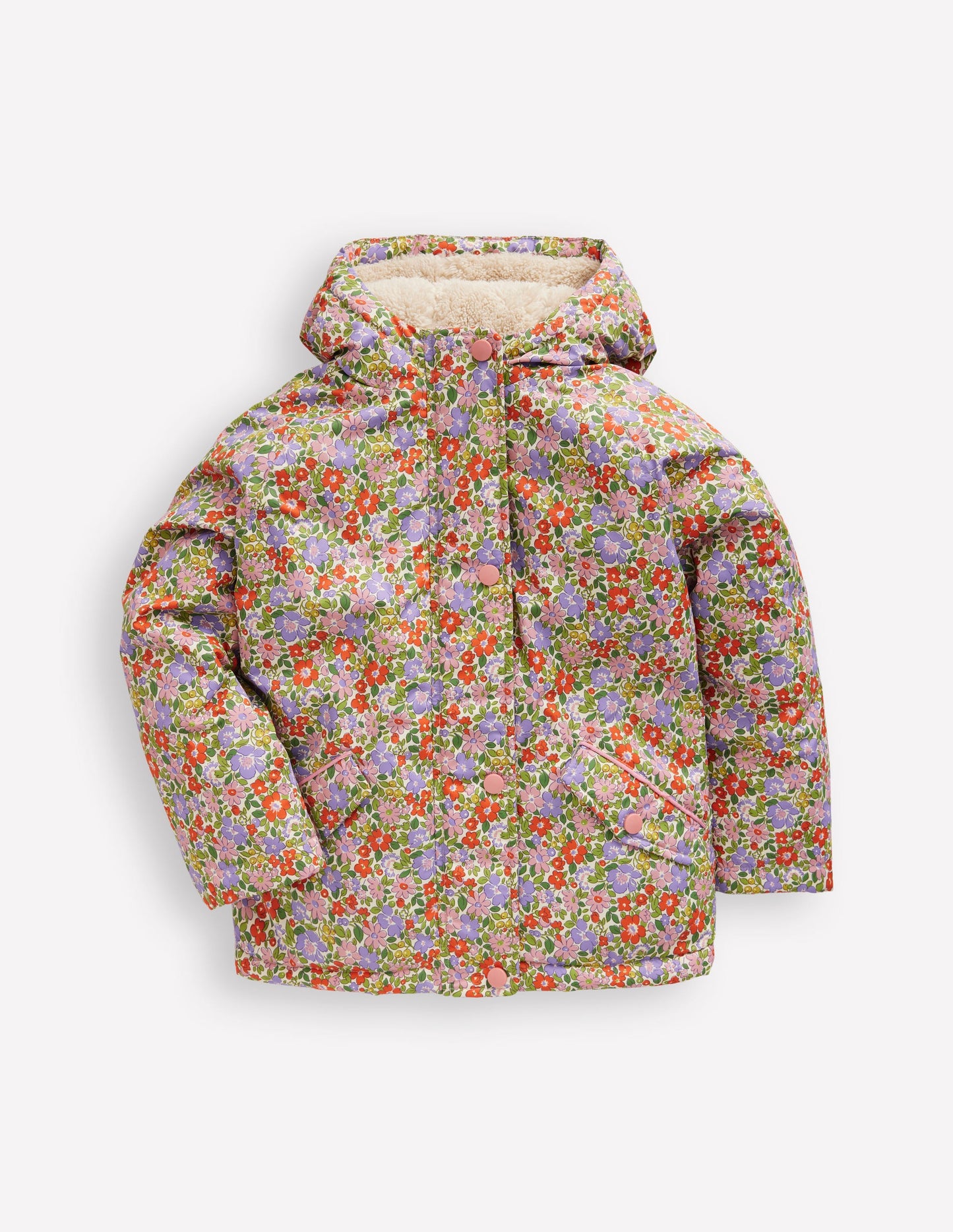 Anorak mit Sherpa-Futter-Aster Violett Blumenbeet