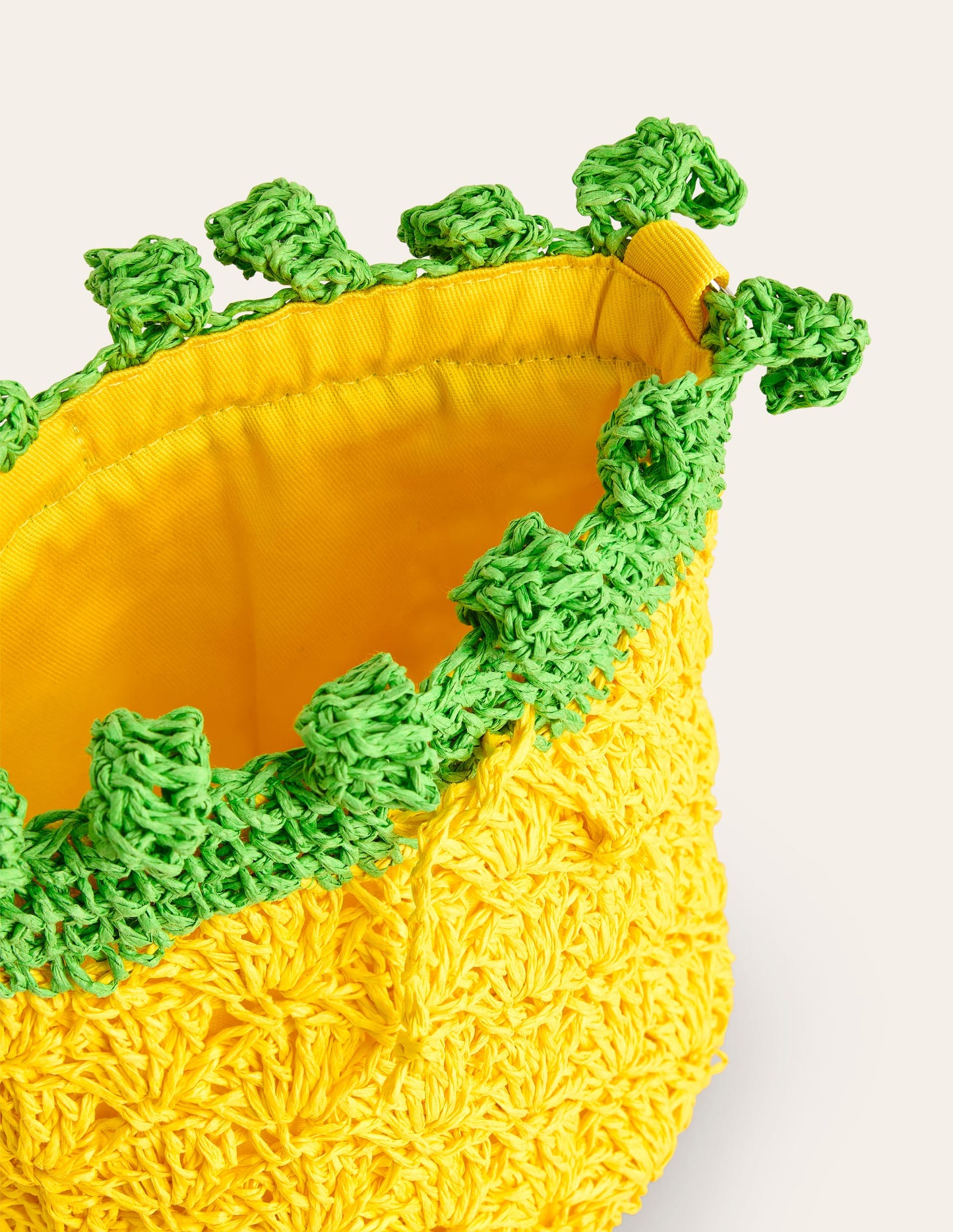 Gehäkelte Tasche mit Frucht-Design-Ananas
