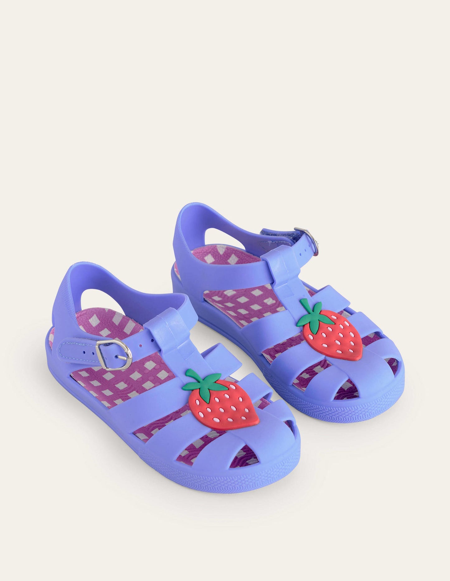 Chaussures en caoutchouc à logo-Fraise bleu surf