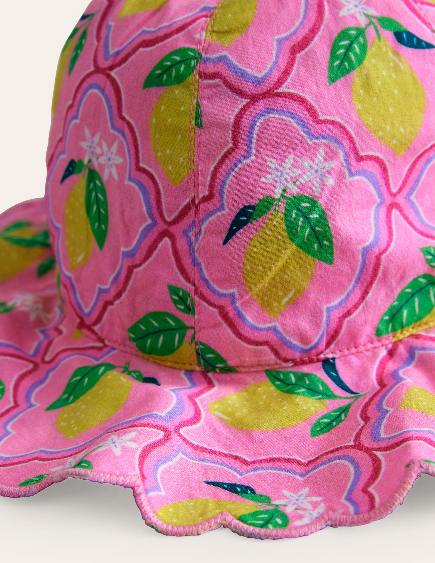 Hut mit breiter Krempe-Pink Zitronenhain