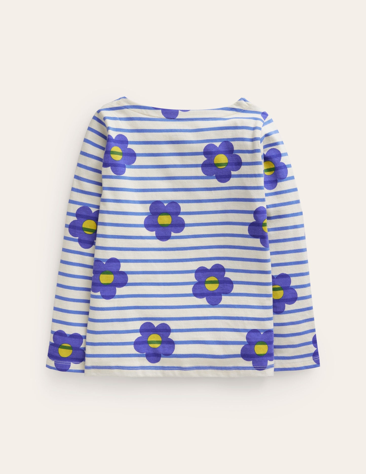 Marinière fun-Fleur bleue