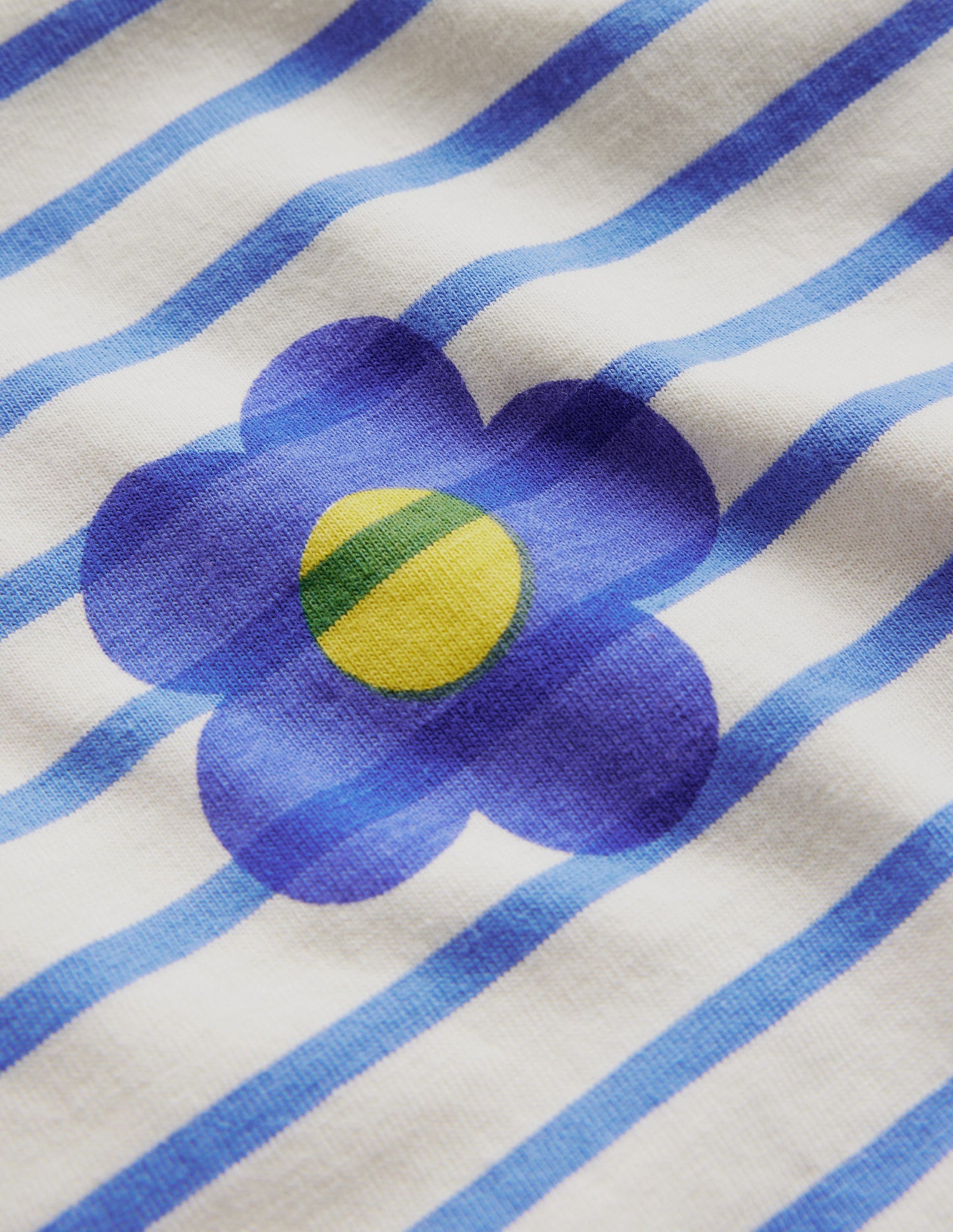 Marinière fun-Fleur bleue