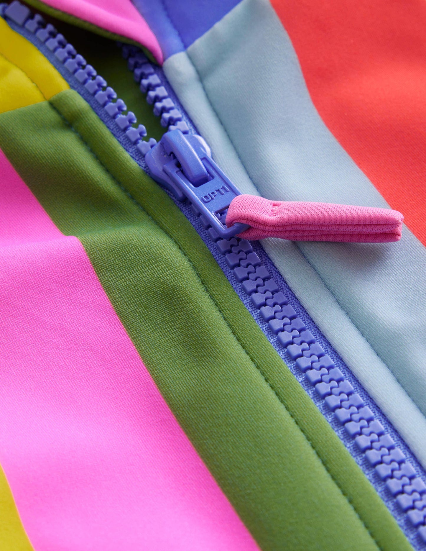 Maillot de bain à manches longues-À Rayures Multicolores