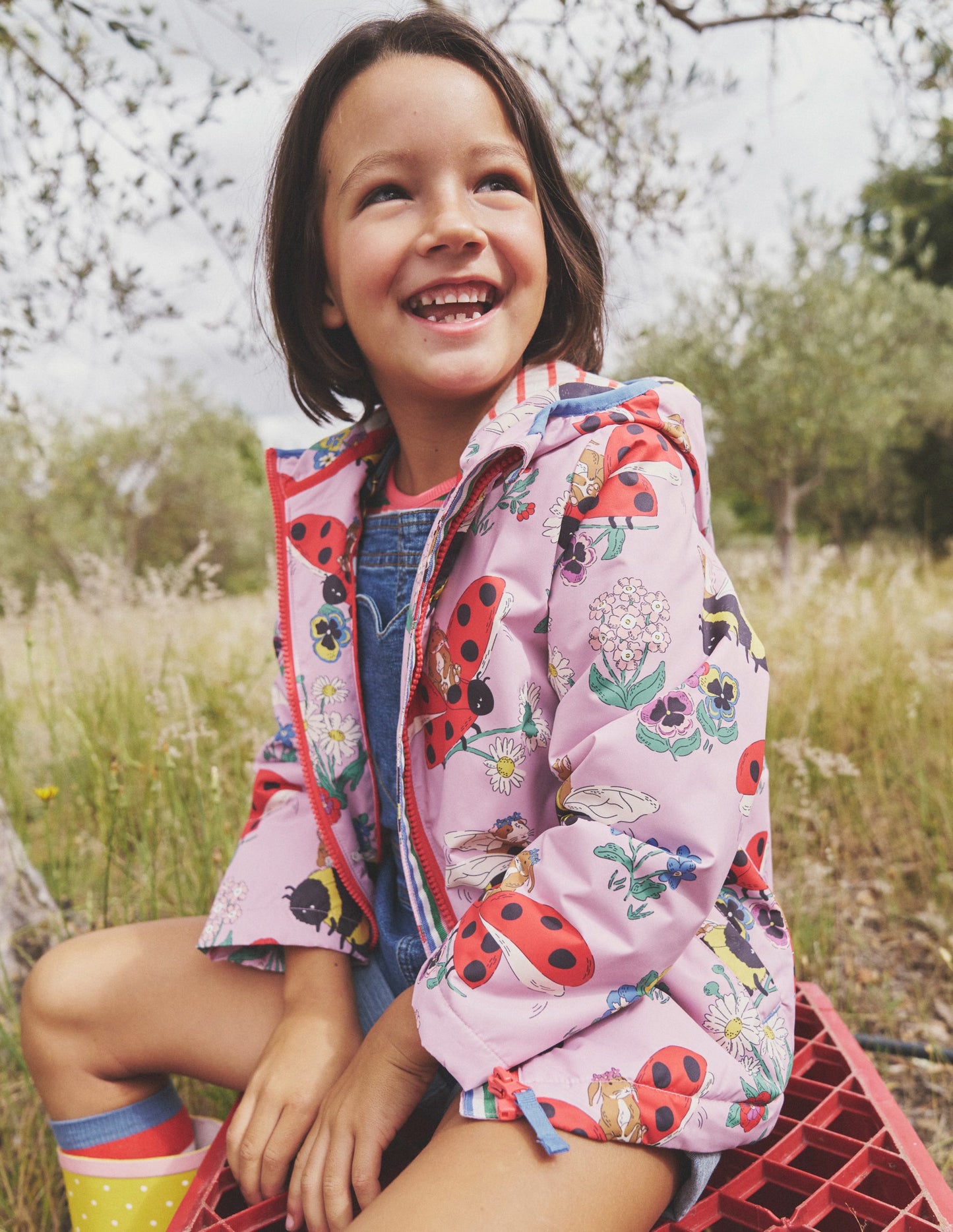 Anorak mit Jersey-Futter-Zuckermandel-Pink Hummel