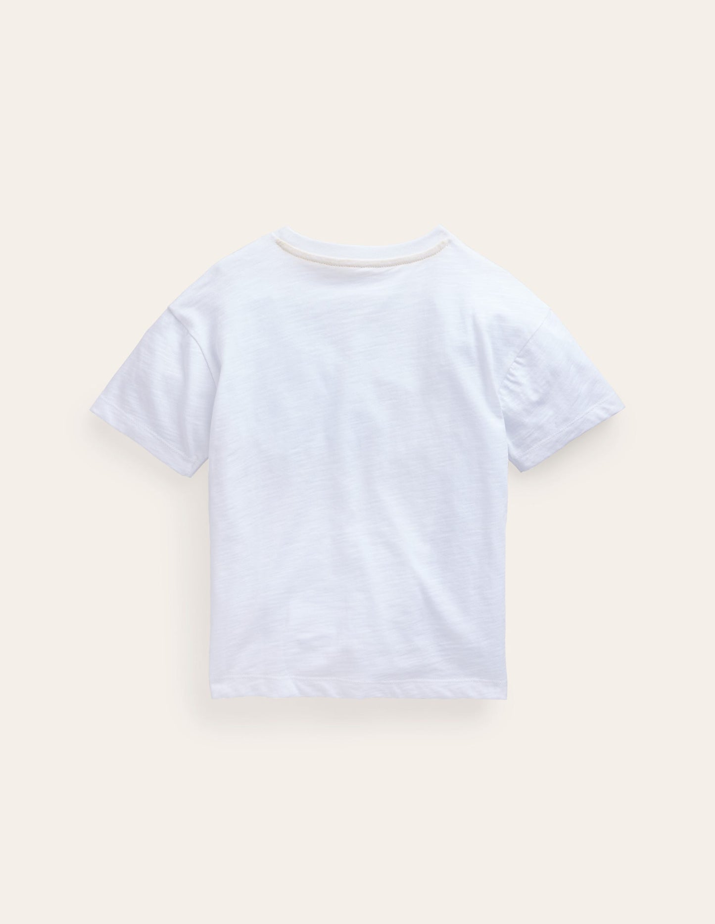 T-shirt à logo brodé-Arc-en-ciel blanc