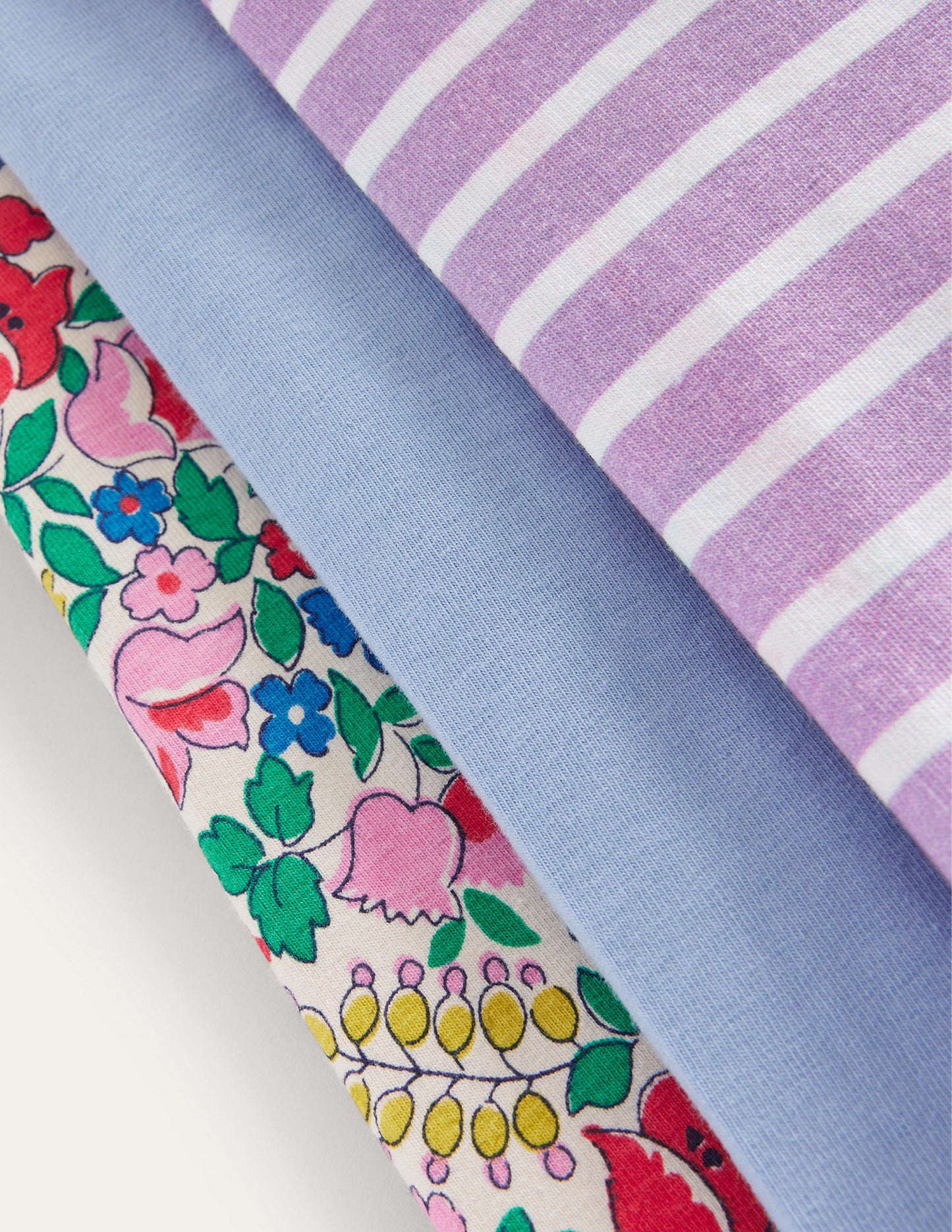 Radlerhosen im 3er-Pack-Bunt Floral/Streifen