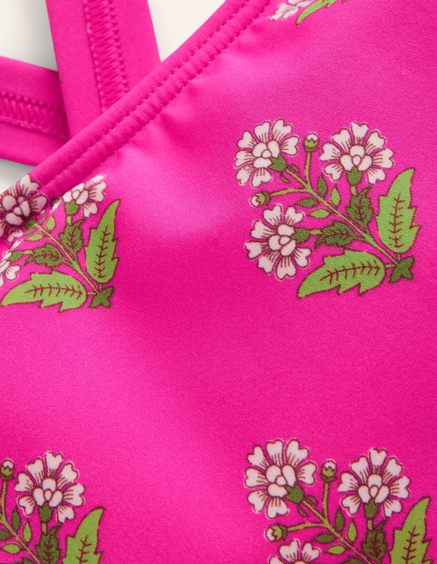 Tankini-Oberteil mit gekreuzten Rückenträgern-Pink Kleiner Holzblock