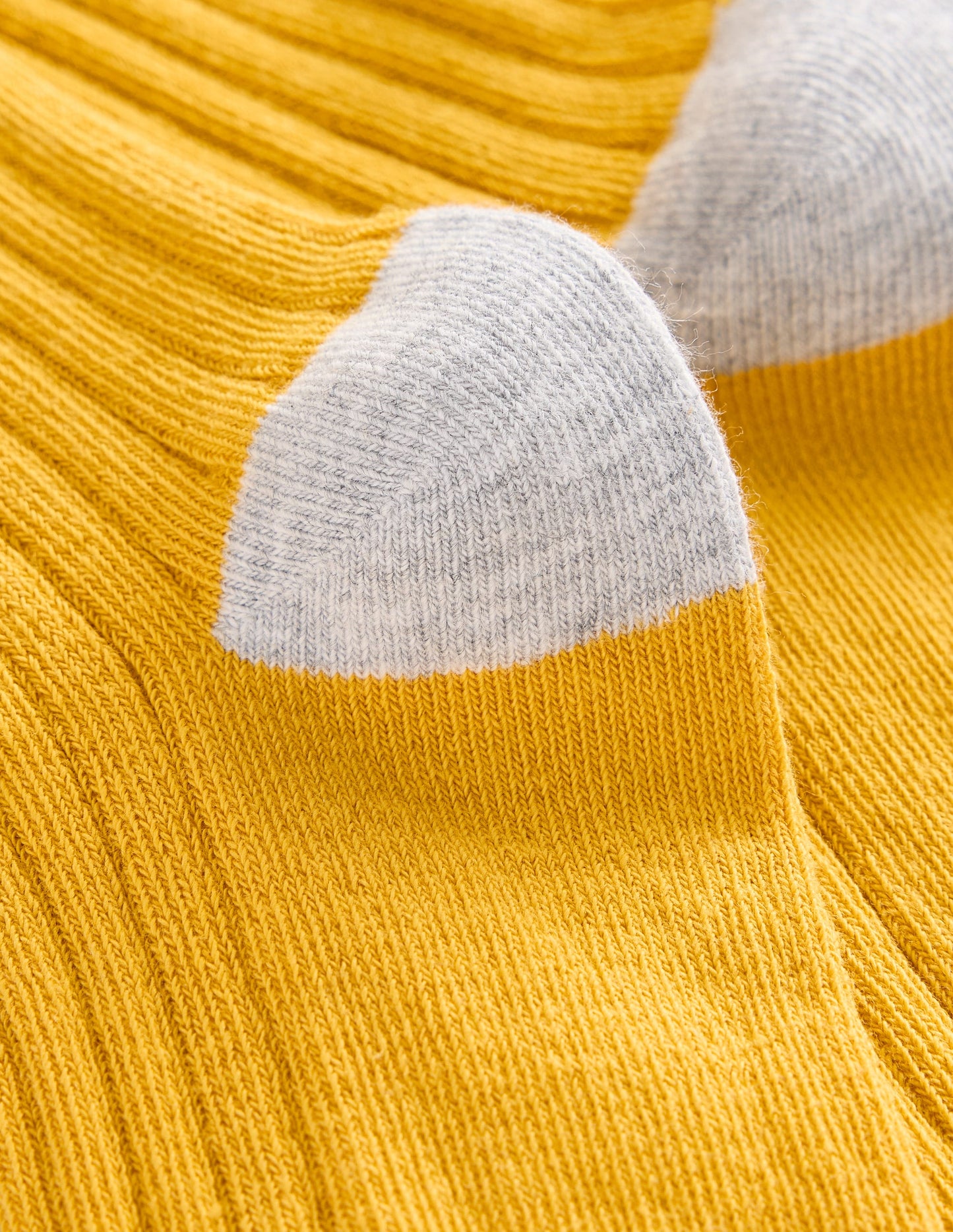 Collant côtelé-Jaune miel