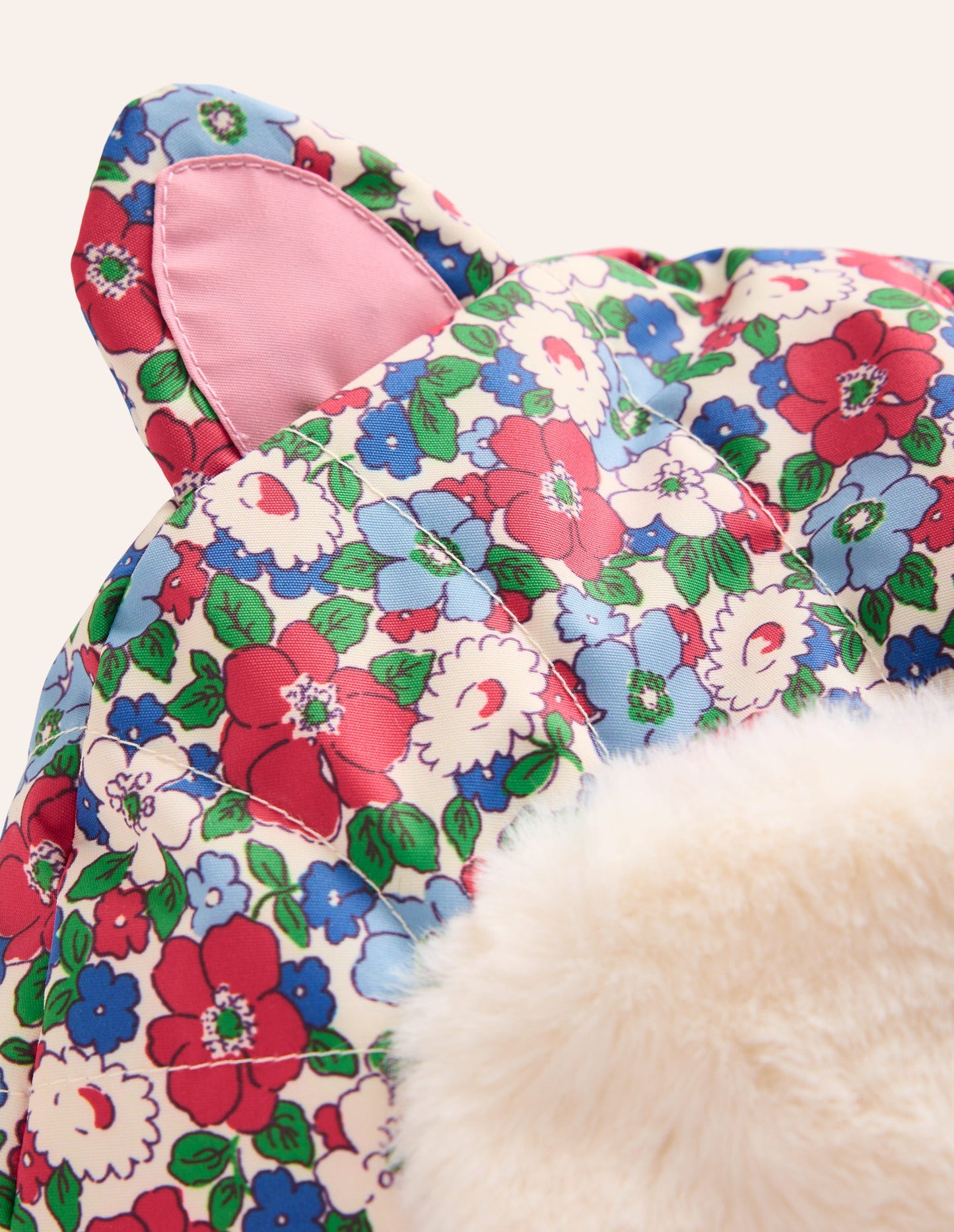Trapper Hat-Glacier Blue Floral