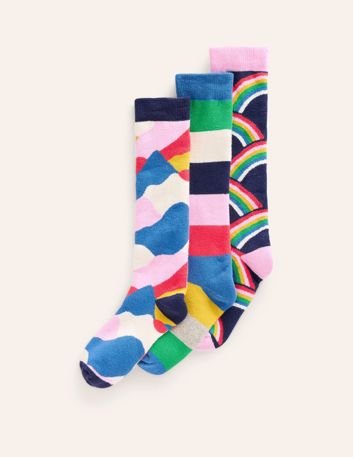 Skisocken im 3er-Pack-Arc-en-ciel multi