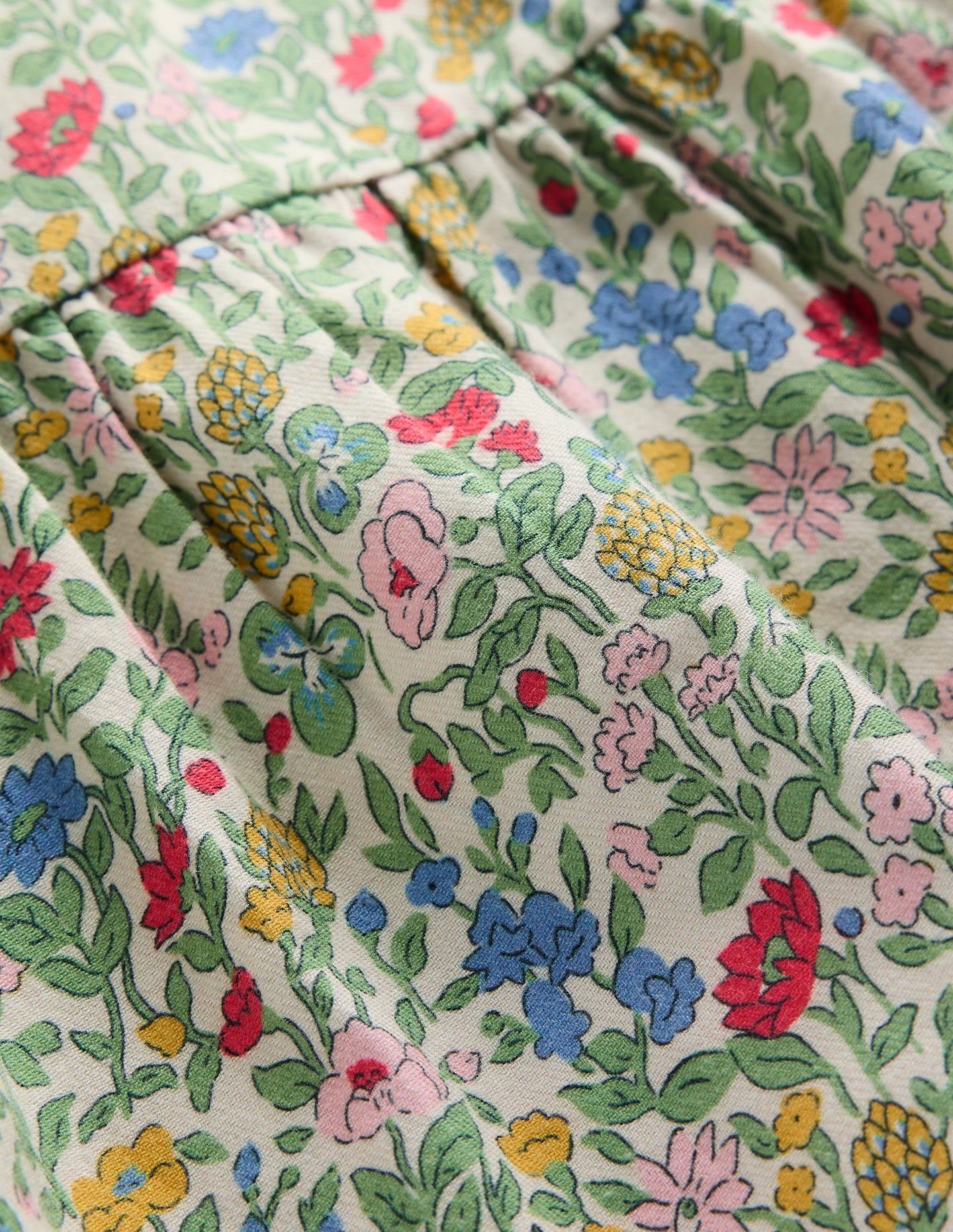 Betsy Stufenkleid zum Herumwirbeln-Bunt mit Blumenwiese