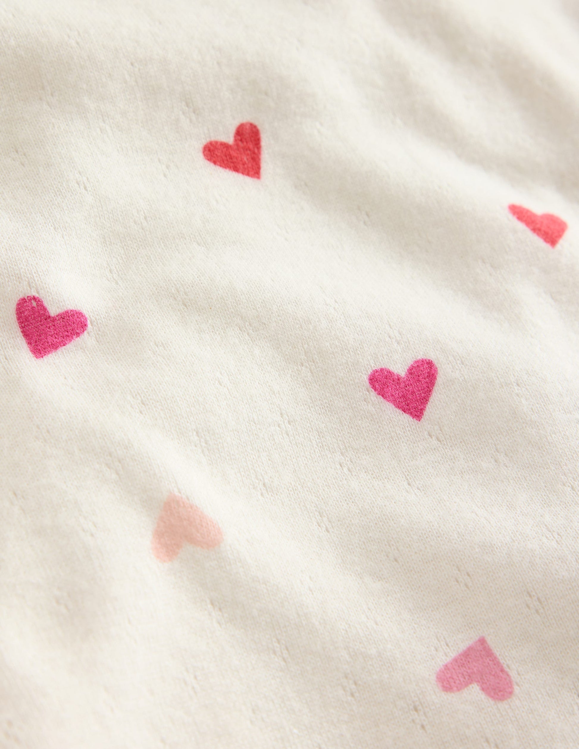 Langärmeliges Oberteil mit Pointelle-Muster-Sanftes Naturweiß Herzen-3