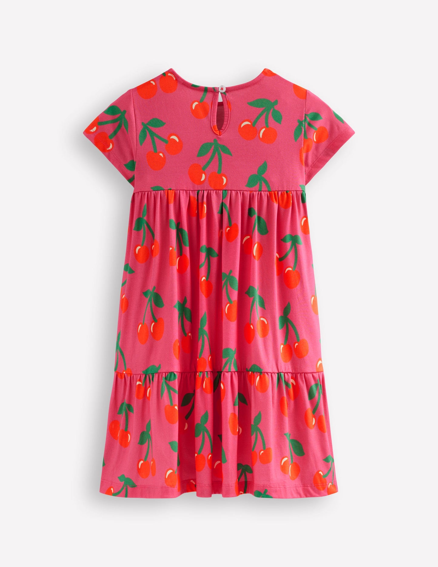 Ariel Jerseykleid zum Herumwirbeln-Sorbet-Rosa Kirschen