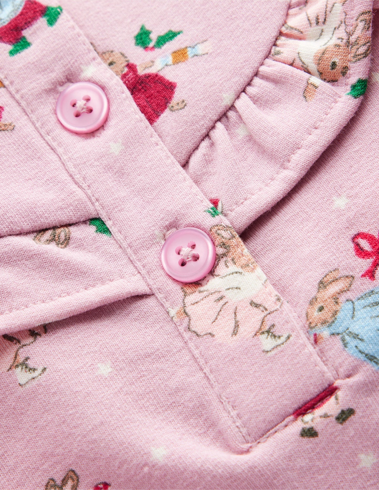 Jersey-Oberteil und Leggings-Zartes Rosa Hasen